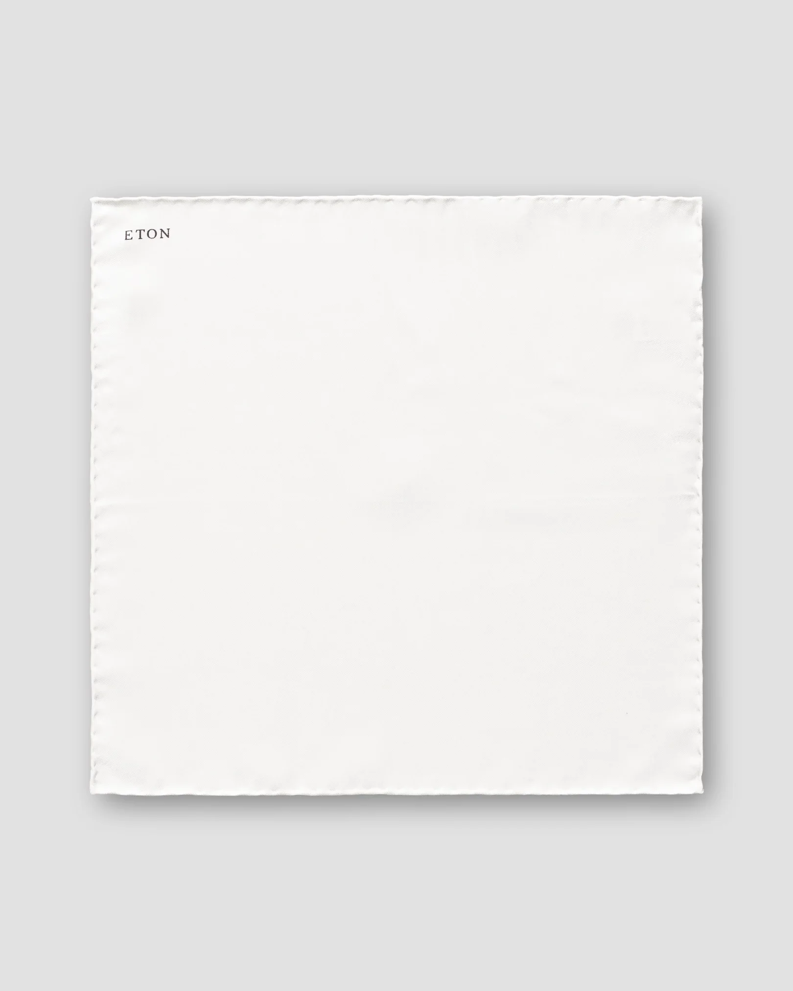 Eton - white silk pocket square