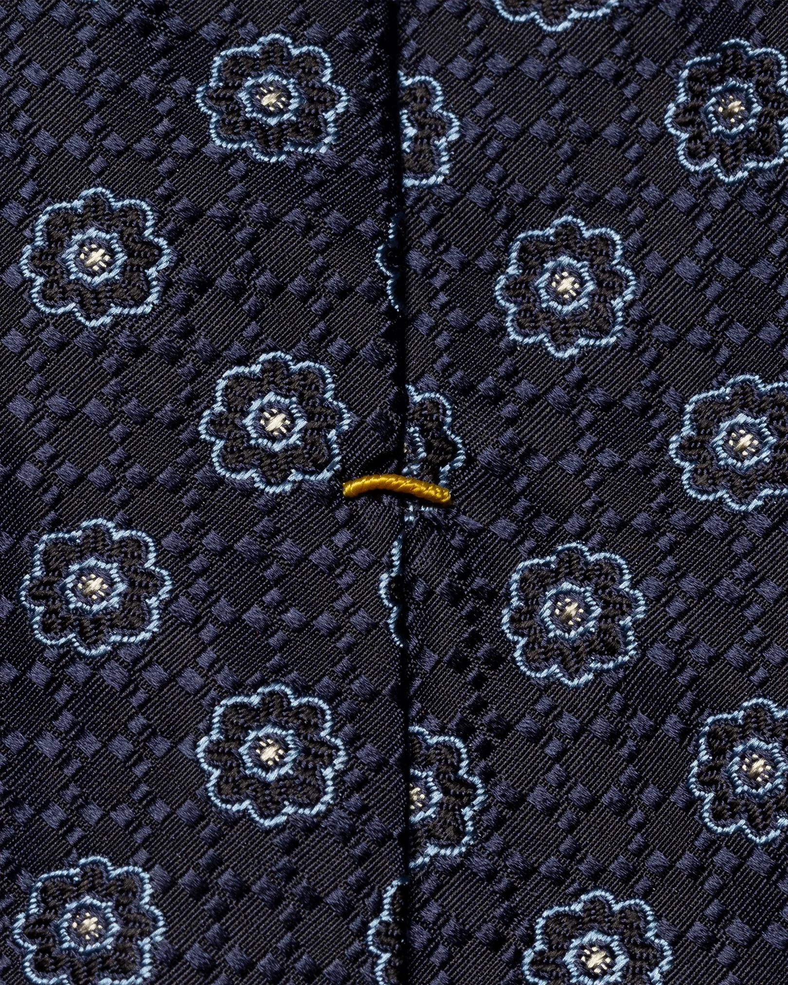 Eton - black floral silk tie