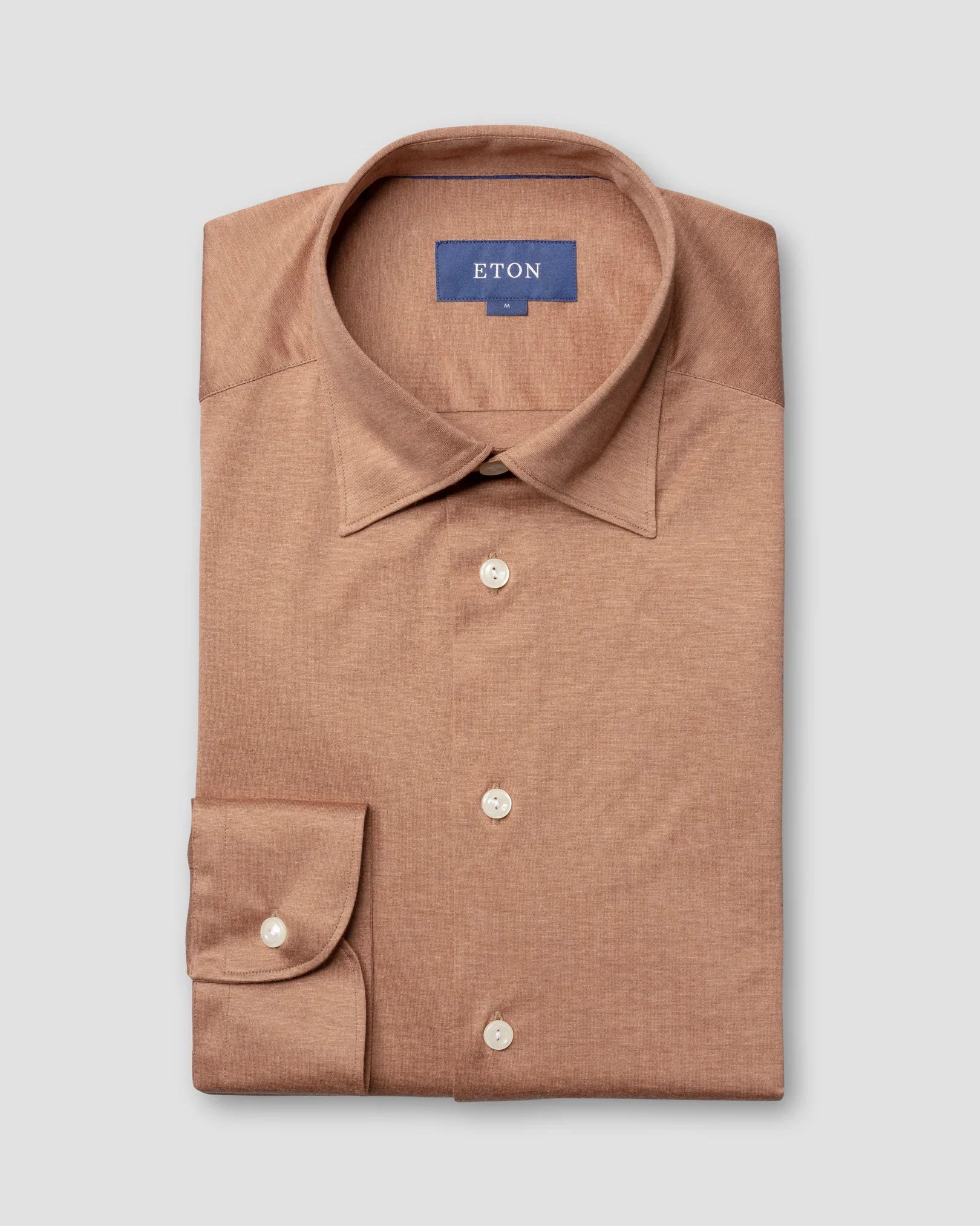 Eton - light brown jersey shirt