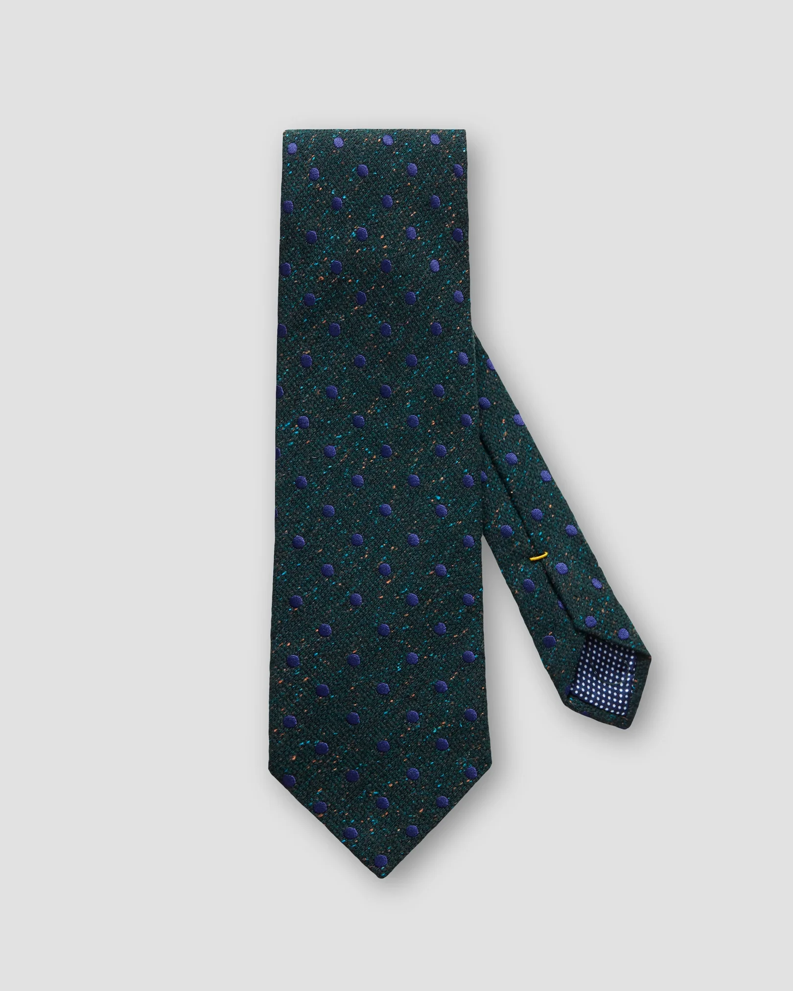 Eton - dark green with blue dots
