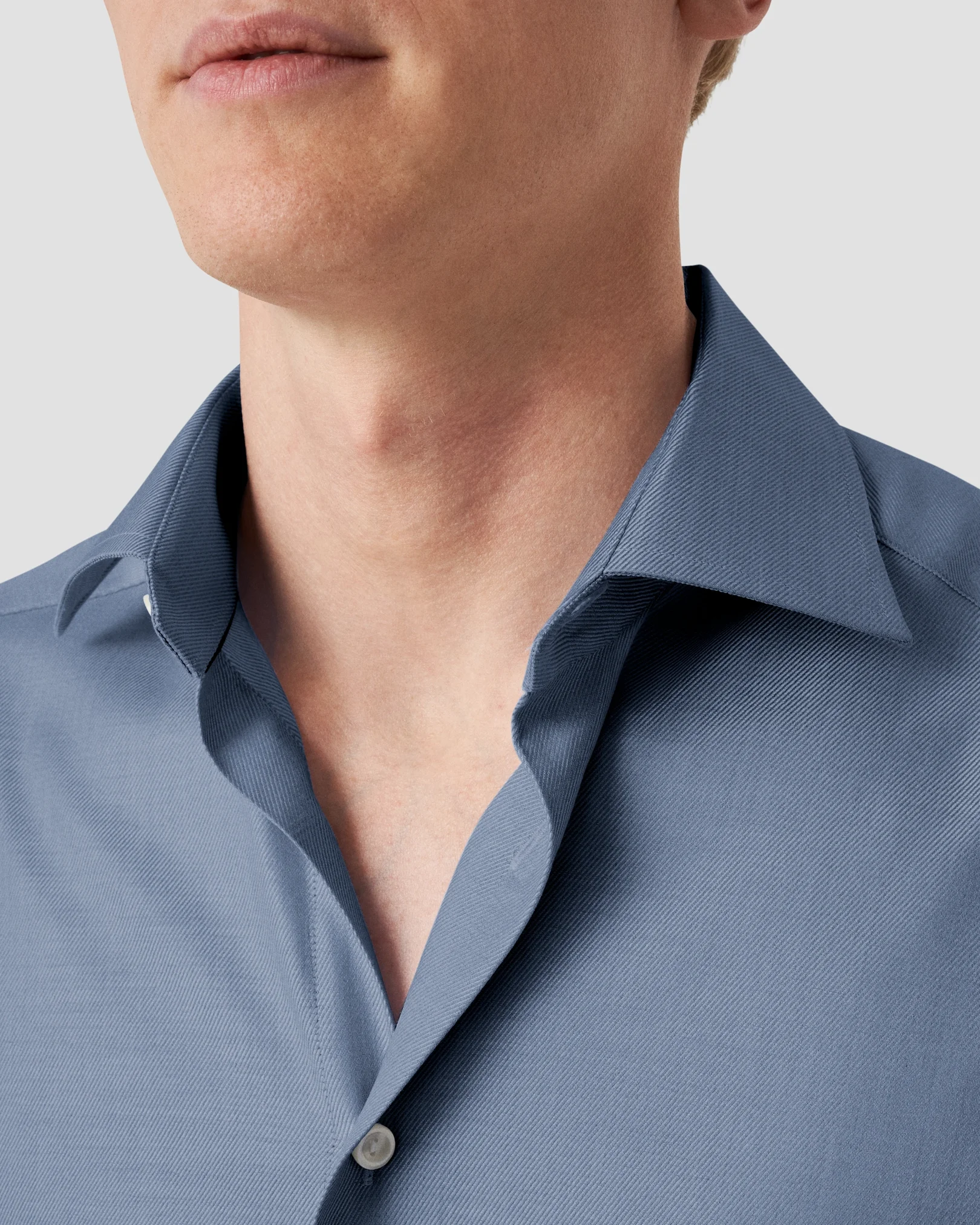 Eton - Mélange Solid Cotton TENCEL™ Lyocell Shirt
