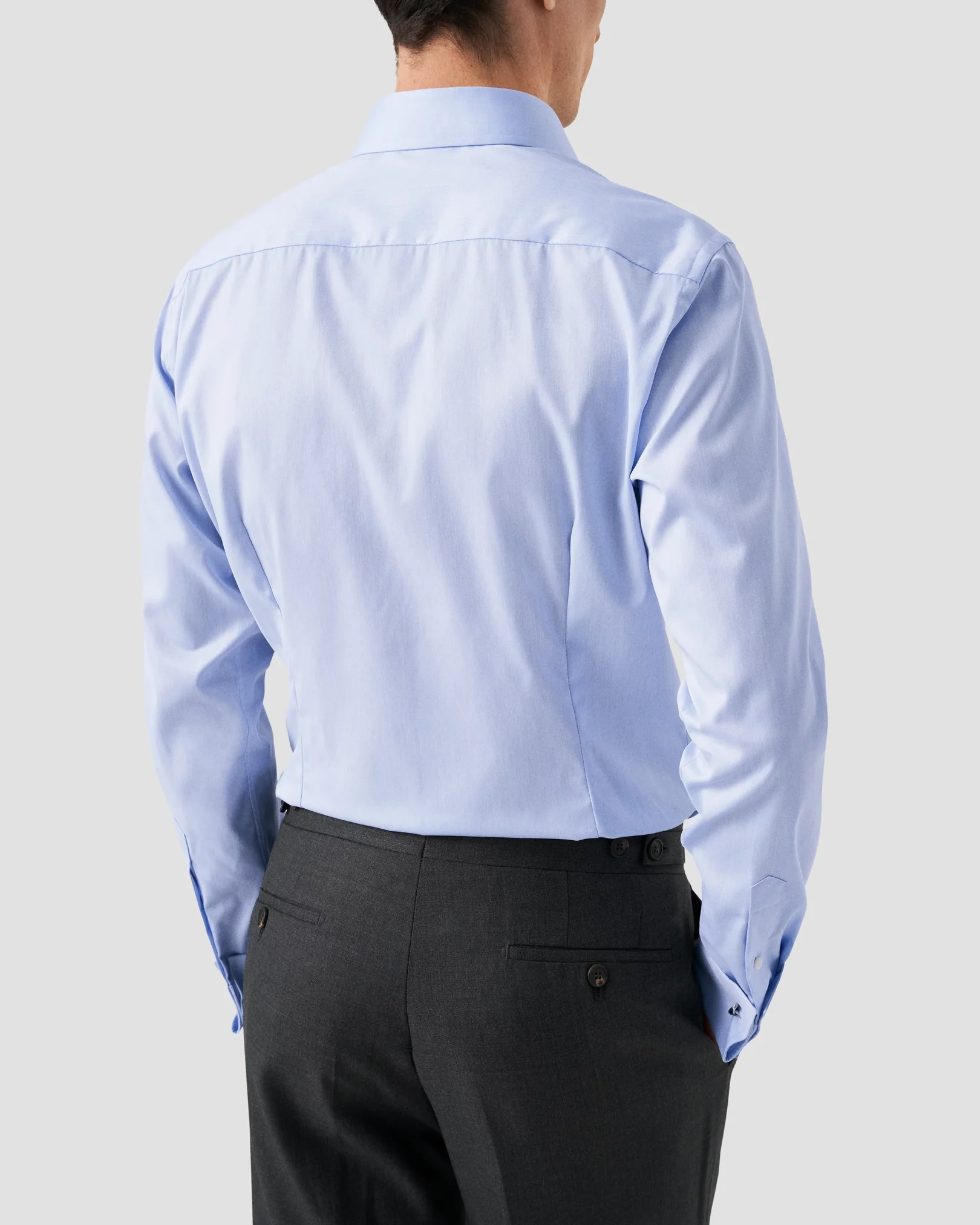 Eton - light blue french cuff shirt