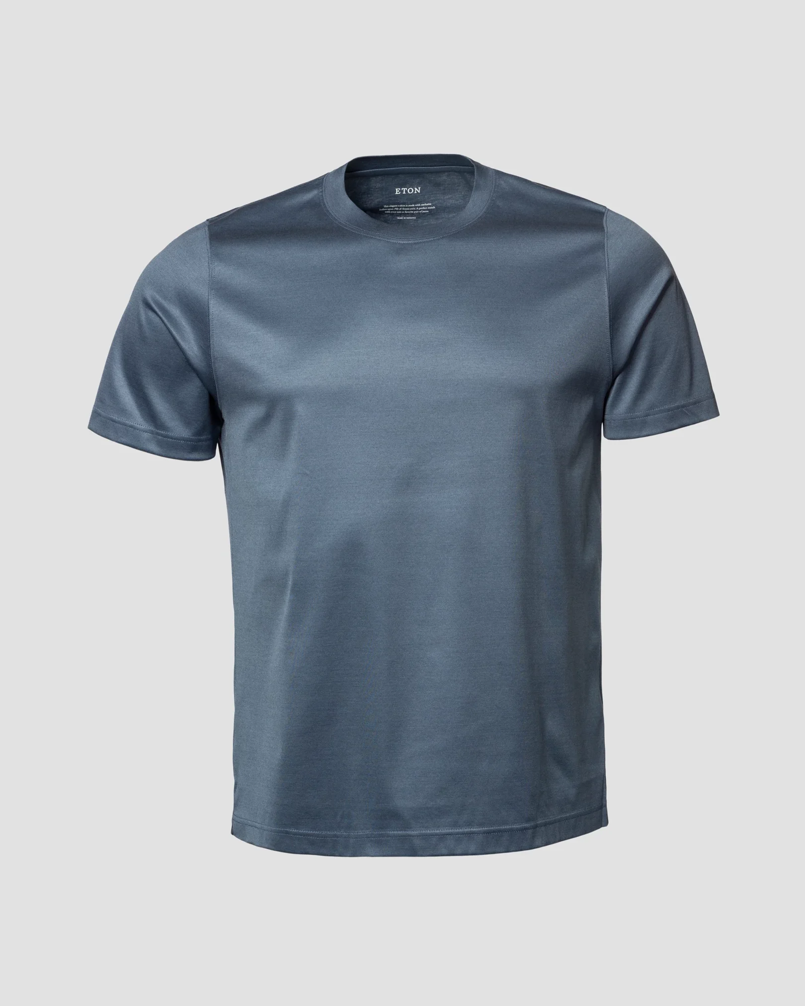 Eton - Blue Filo di Scozia T-Shirt