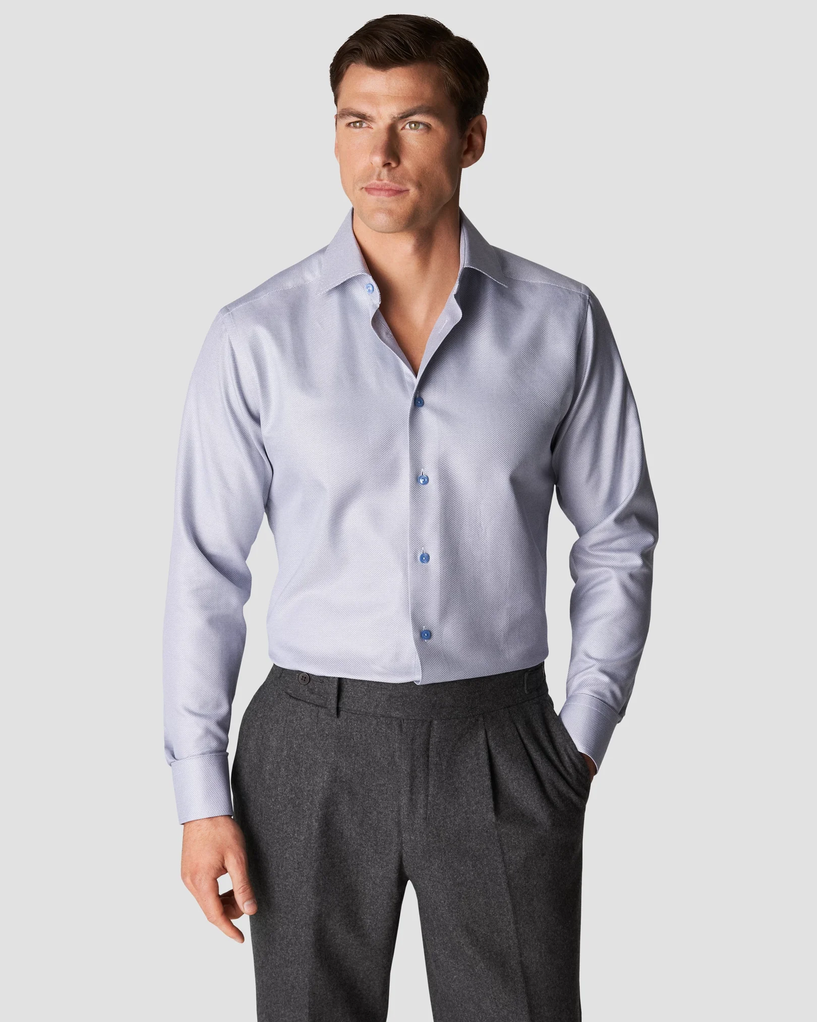 Eton - light blue kingtwill twill