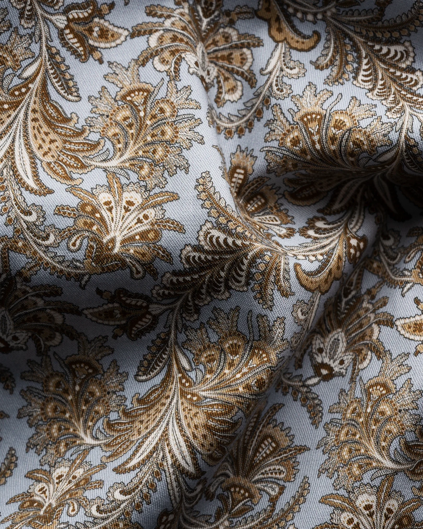 Eton - brown paisley printed shirt