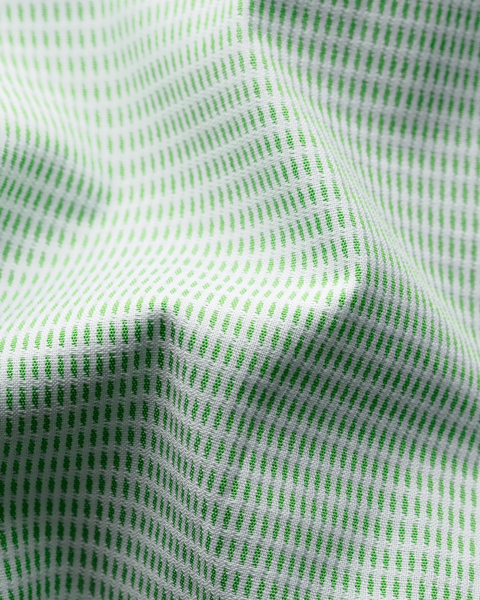Eton - green micro woven shirt