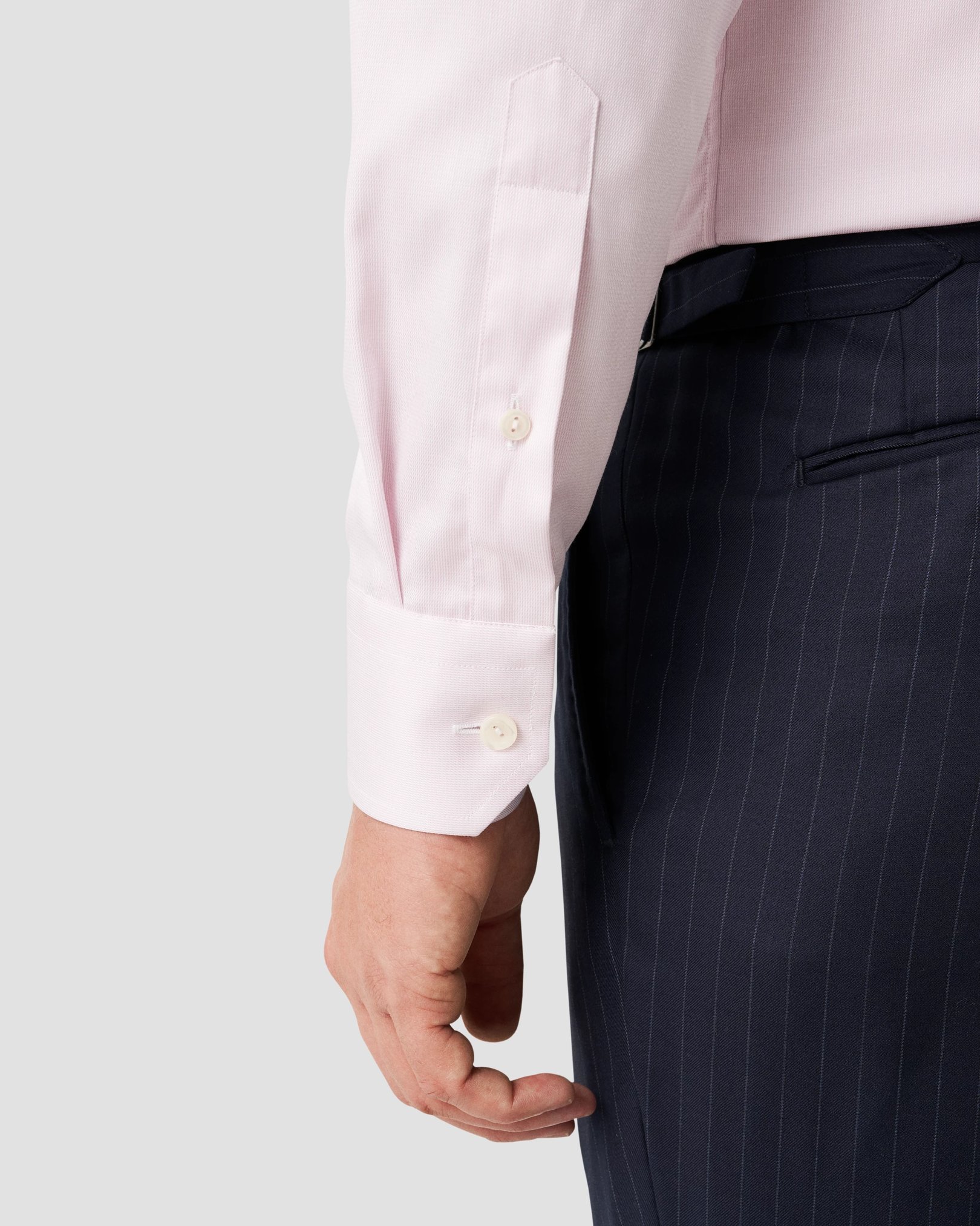 Eton - pink signature twill made to order