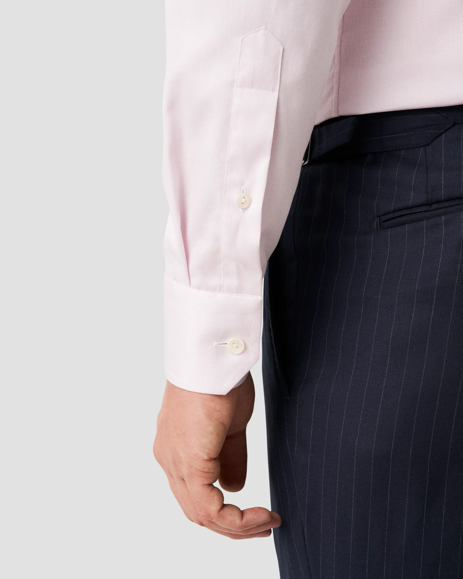 Eton - pink signature twill made to order