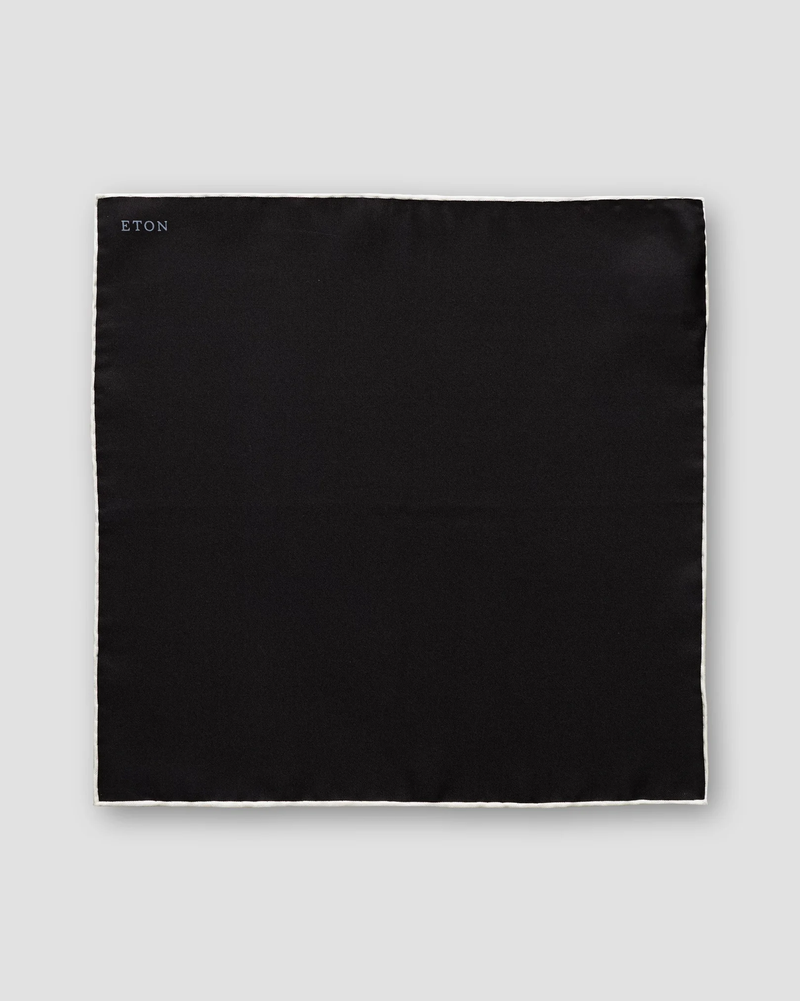 Eton - black silk pocket square