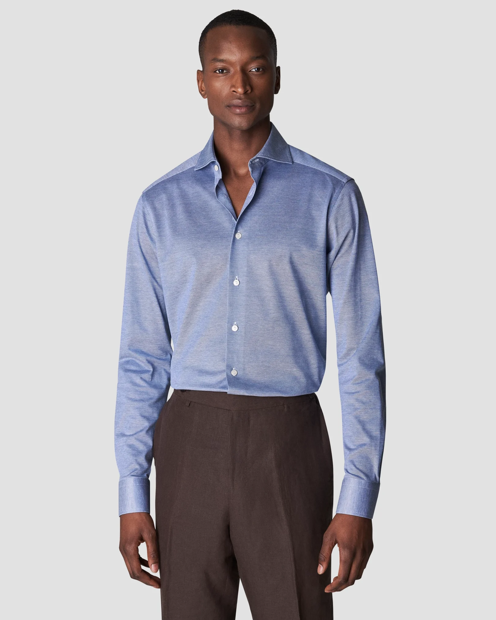 Eton - blue jersey widespread