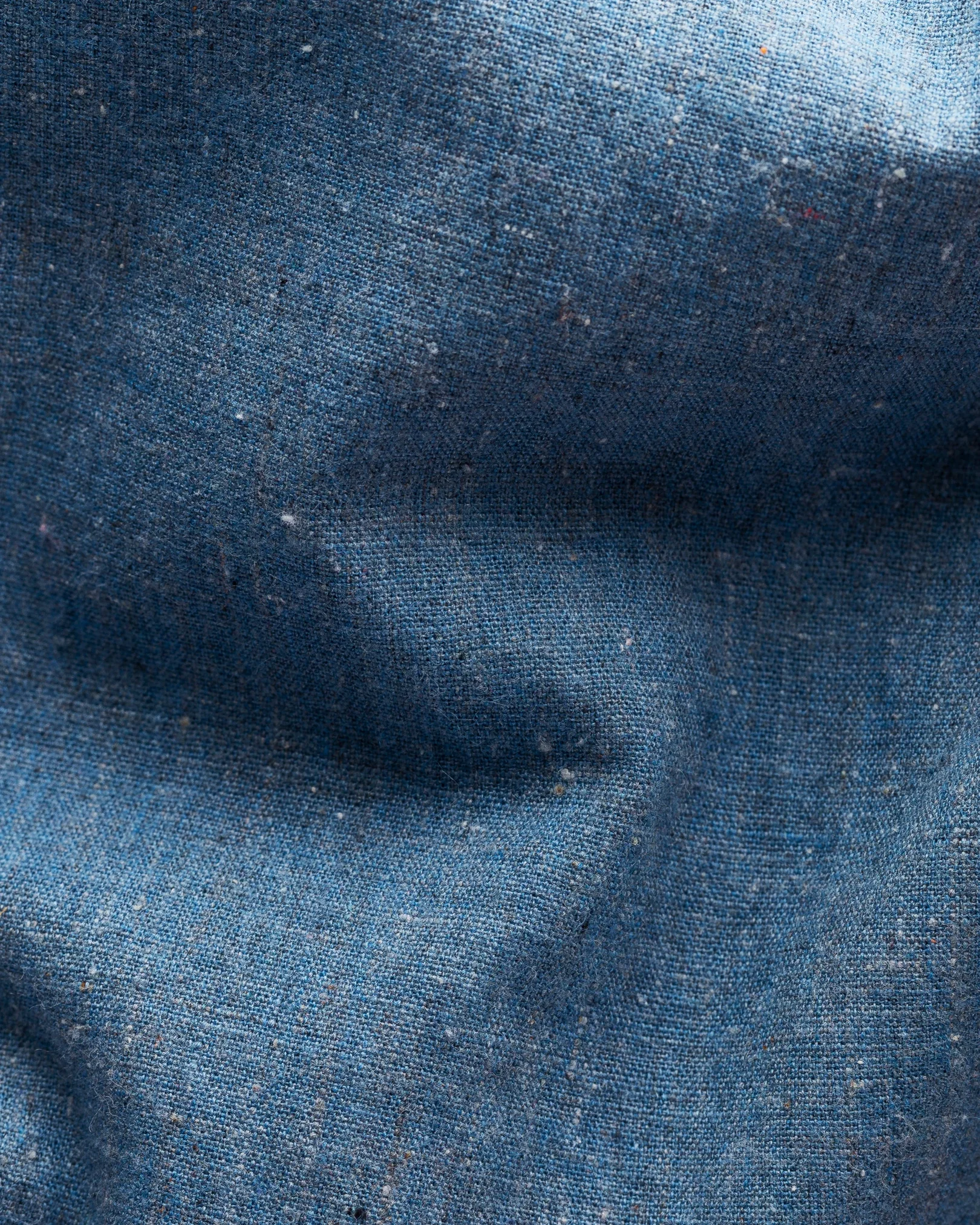 Eton - mid blue indigo wide shirt