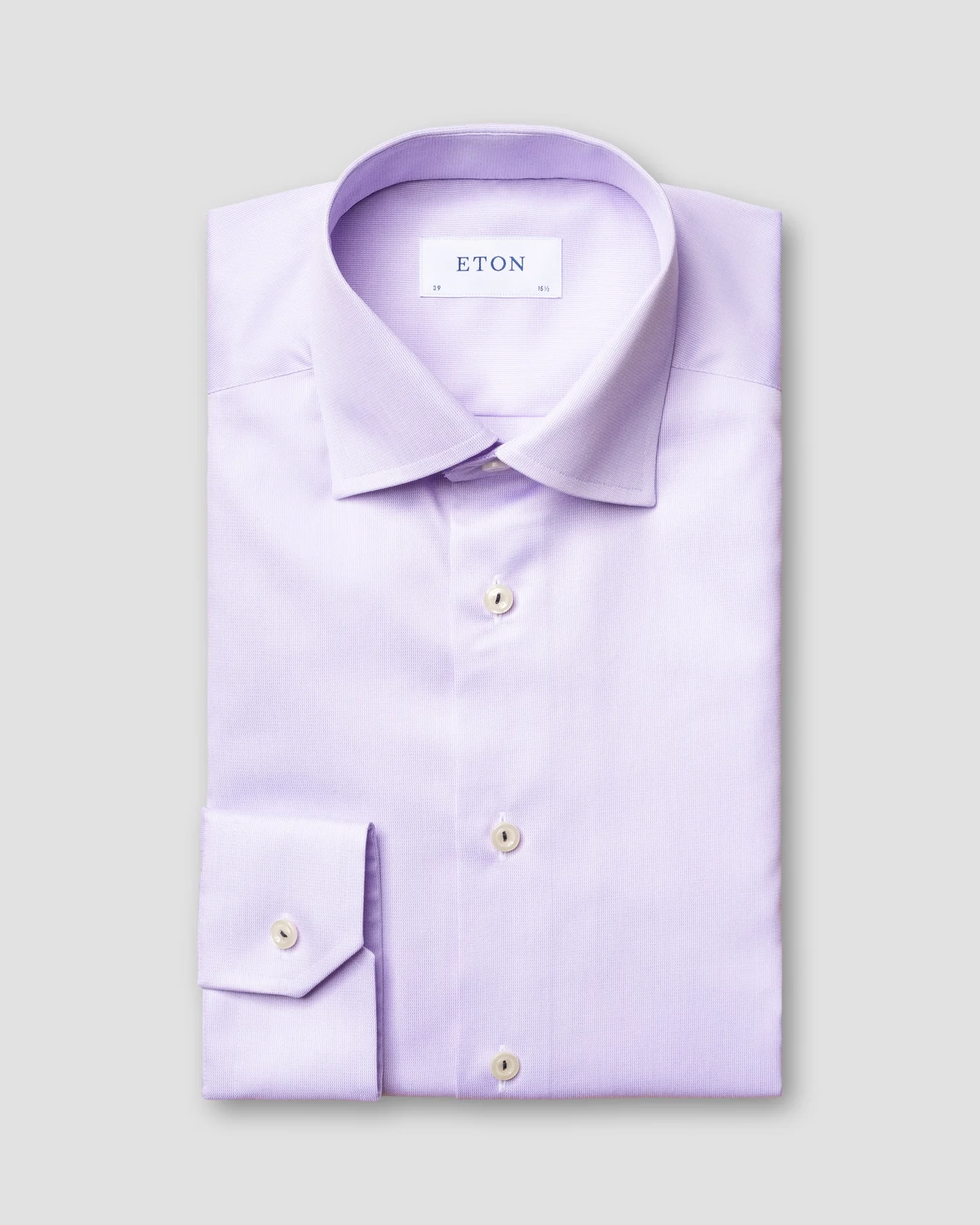 Eton - purple royal twill shirt