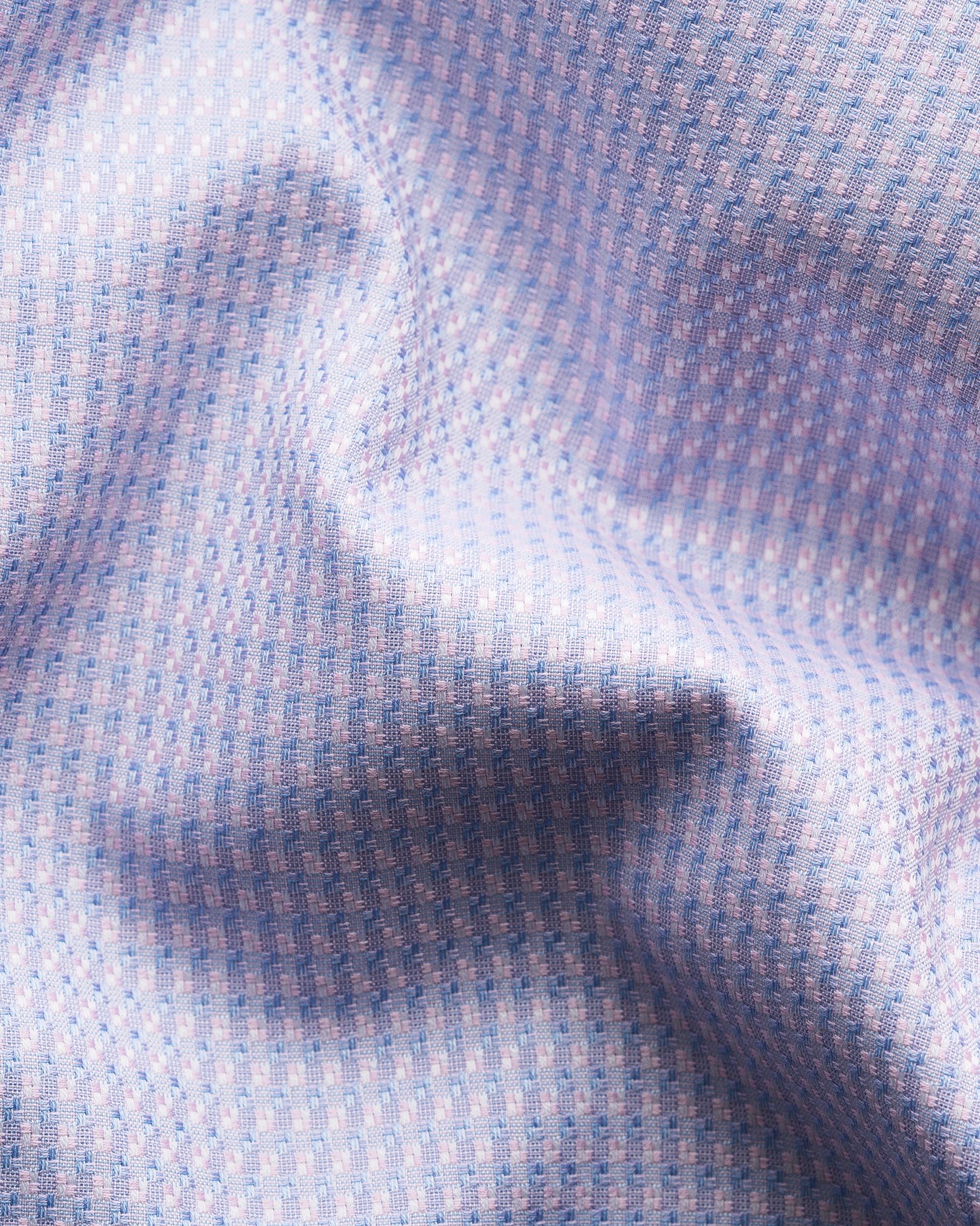 Eton - pink check signature dobby shirt