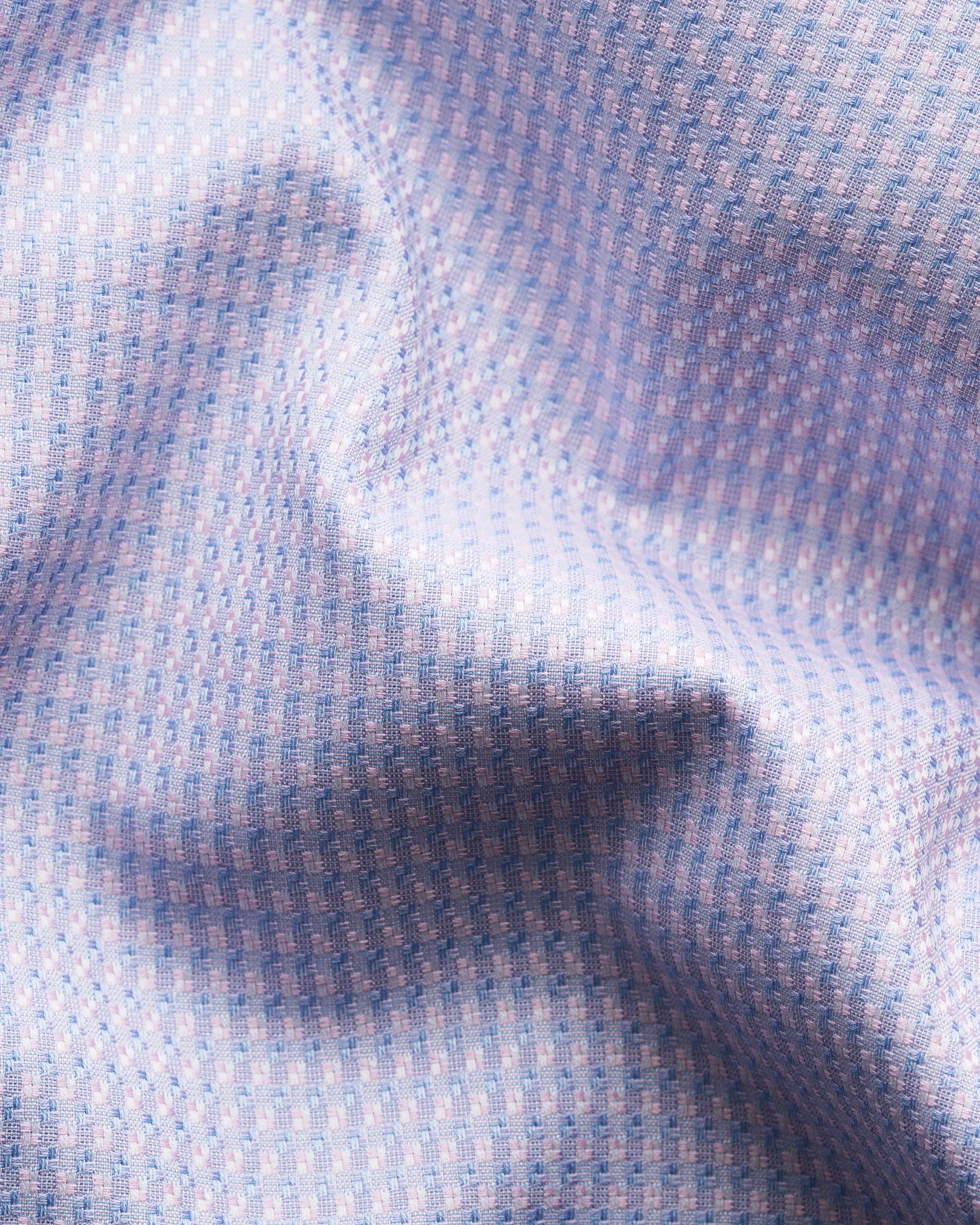 Eton - pink check signature dobby shirt