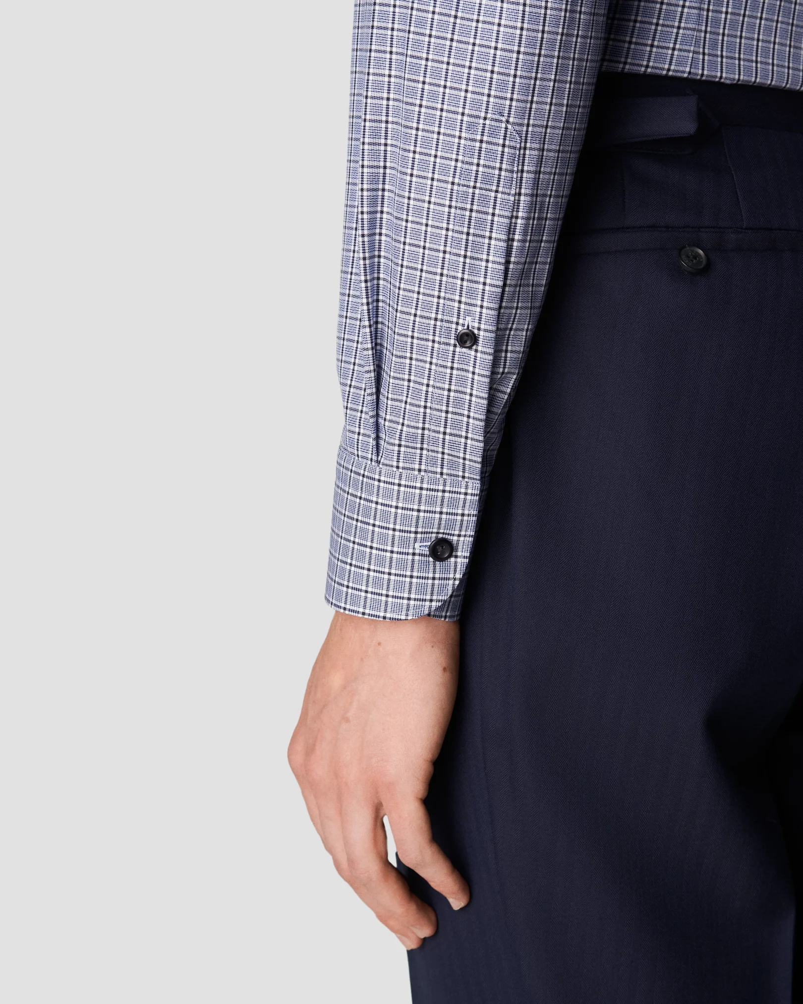 Eton - navy blue cottontencel