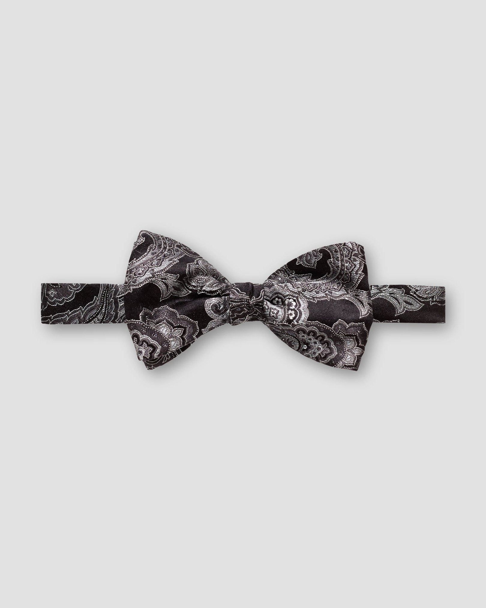 Eton - Schwarze Paisley-Schleife – vorgebunden