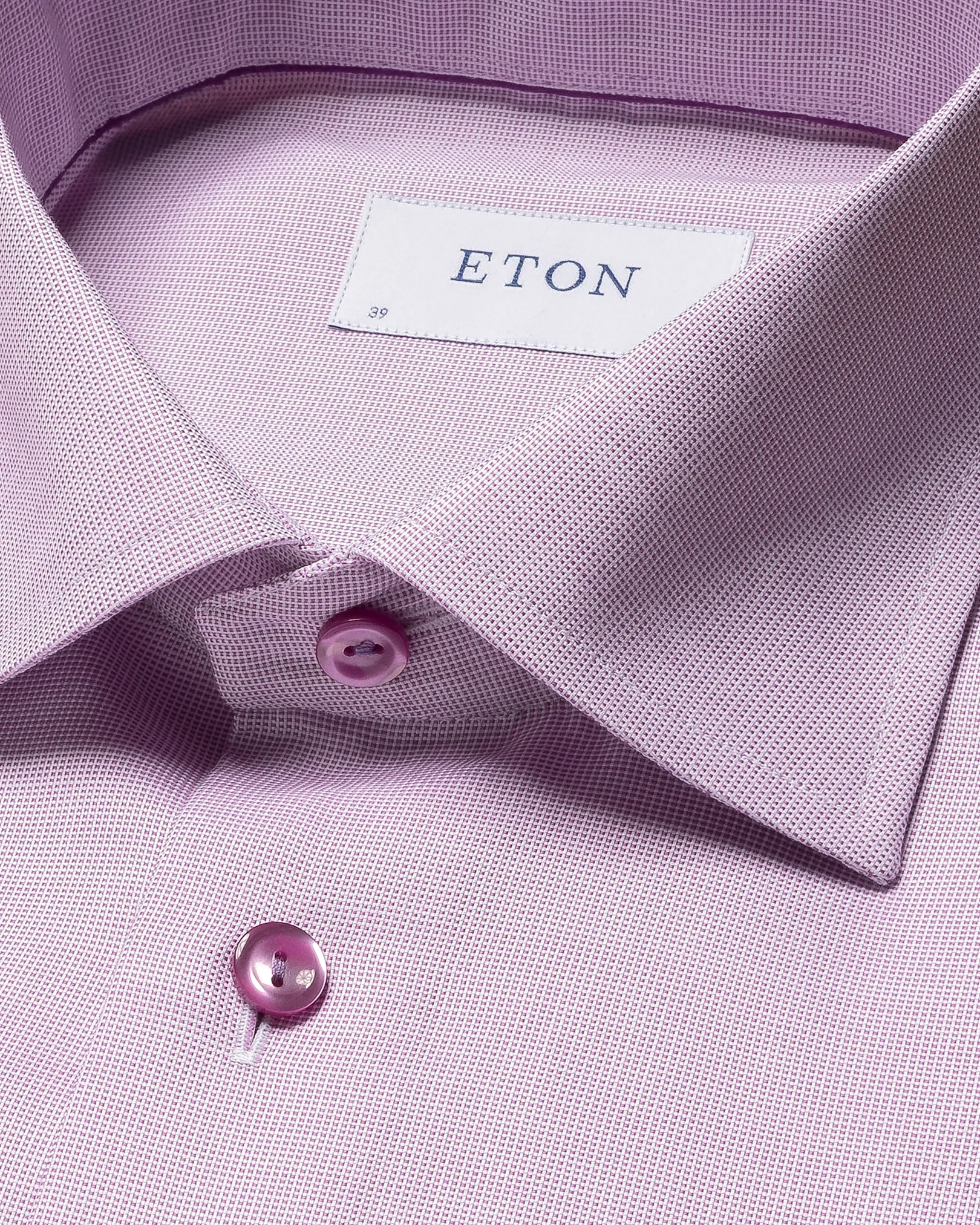 Eton - timeless light purple twill shirt