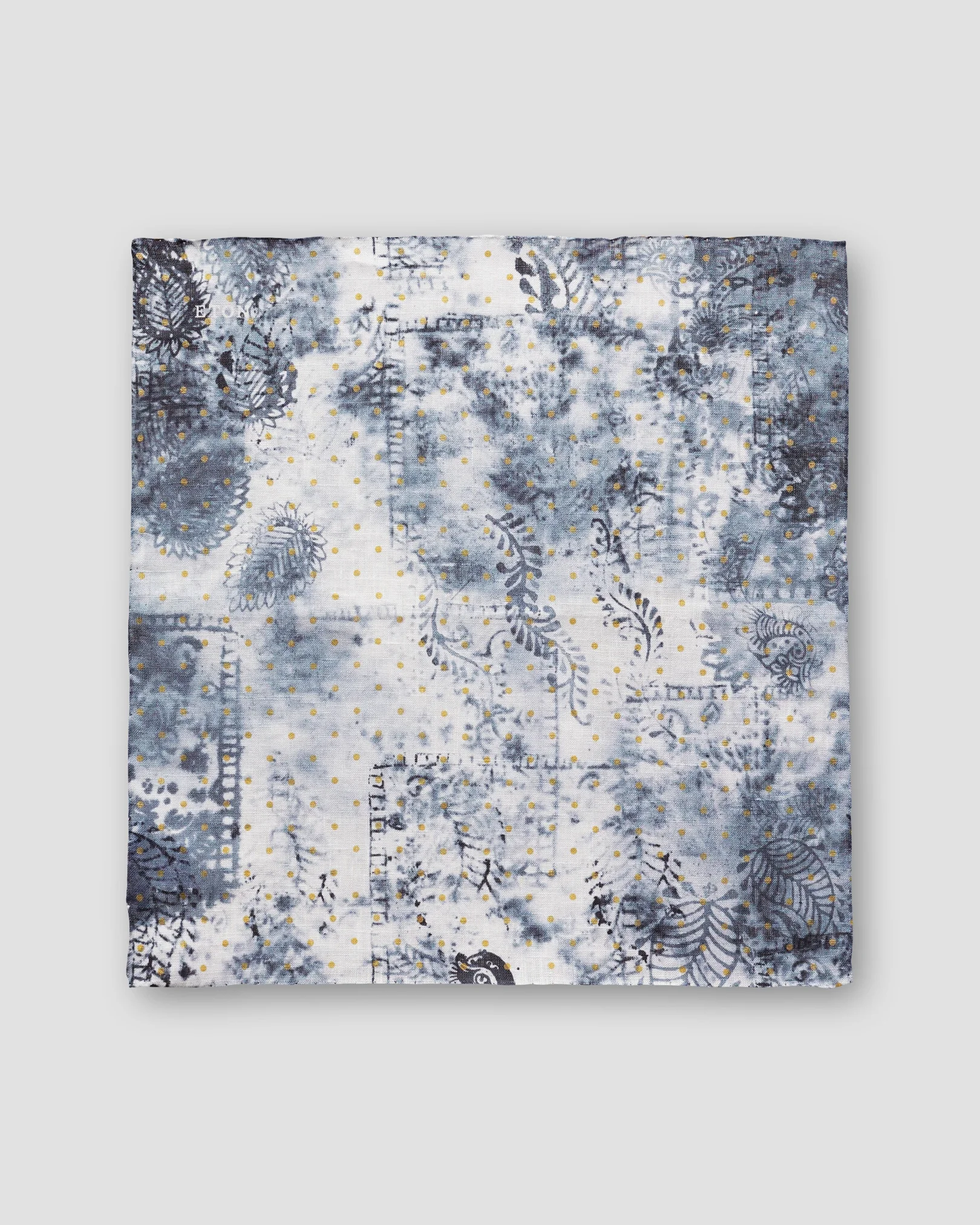 Eton - grey dotted pocket square
