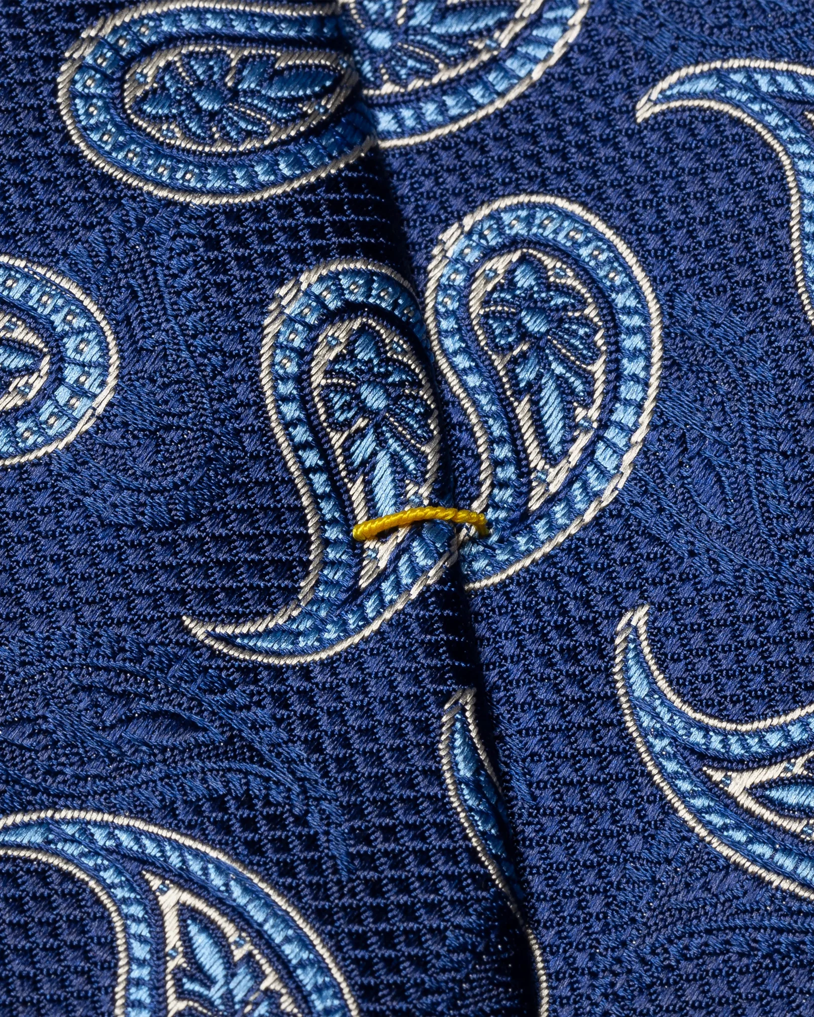 Eton - blue paisley silk tie
