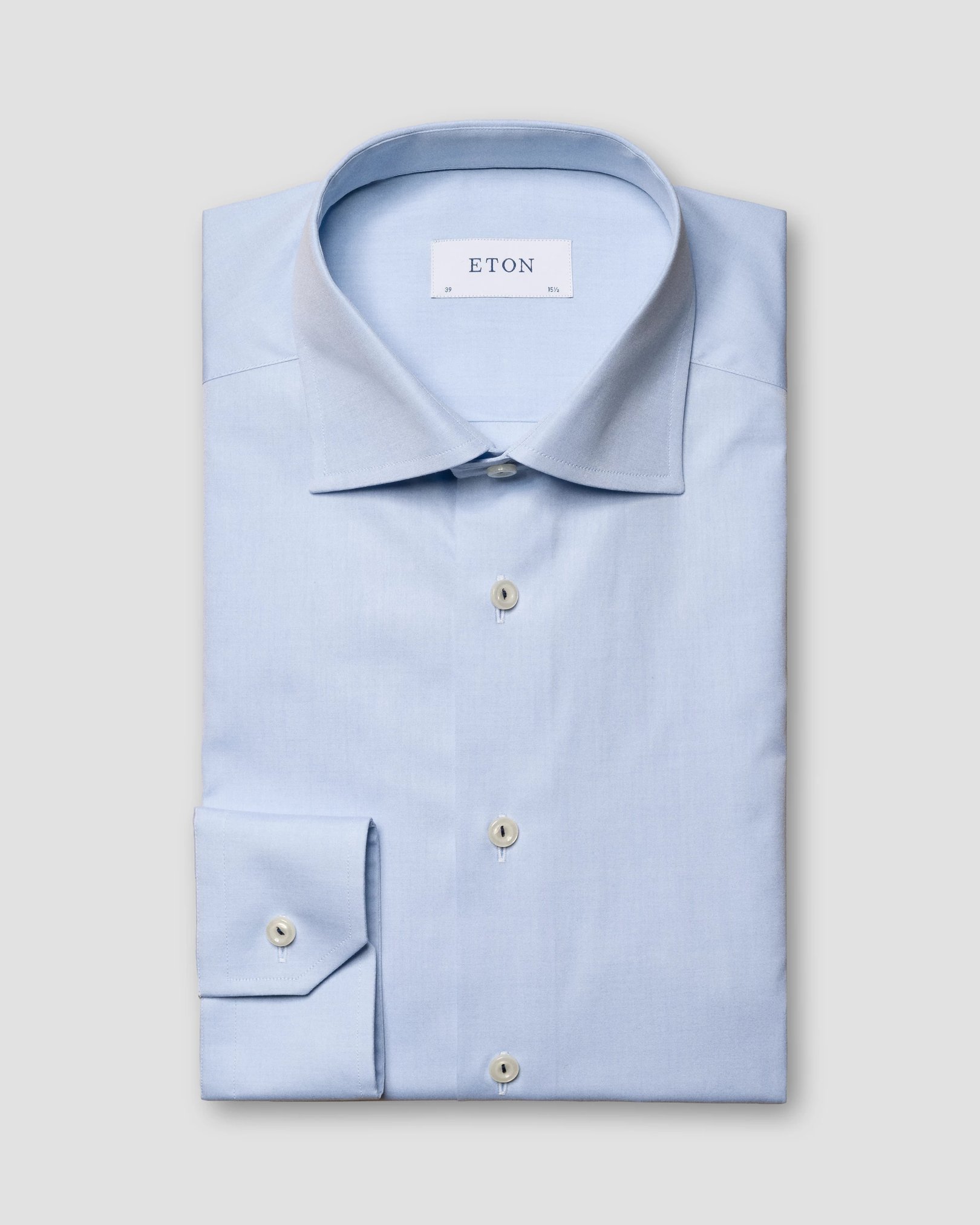 Eton - light blue plain weave