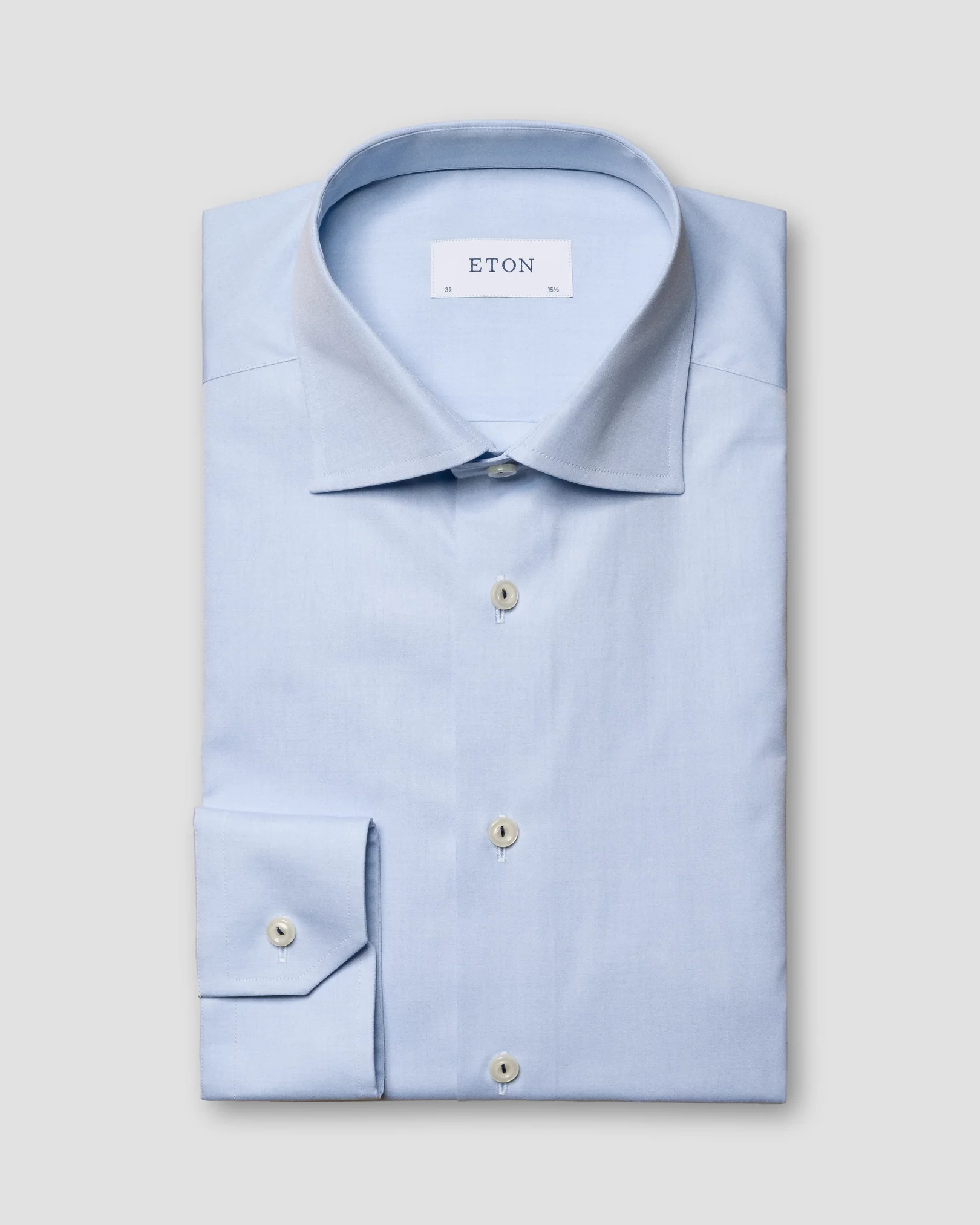 Eton - light blue plain weave
