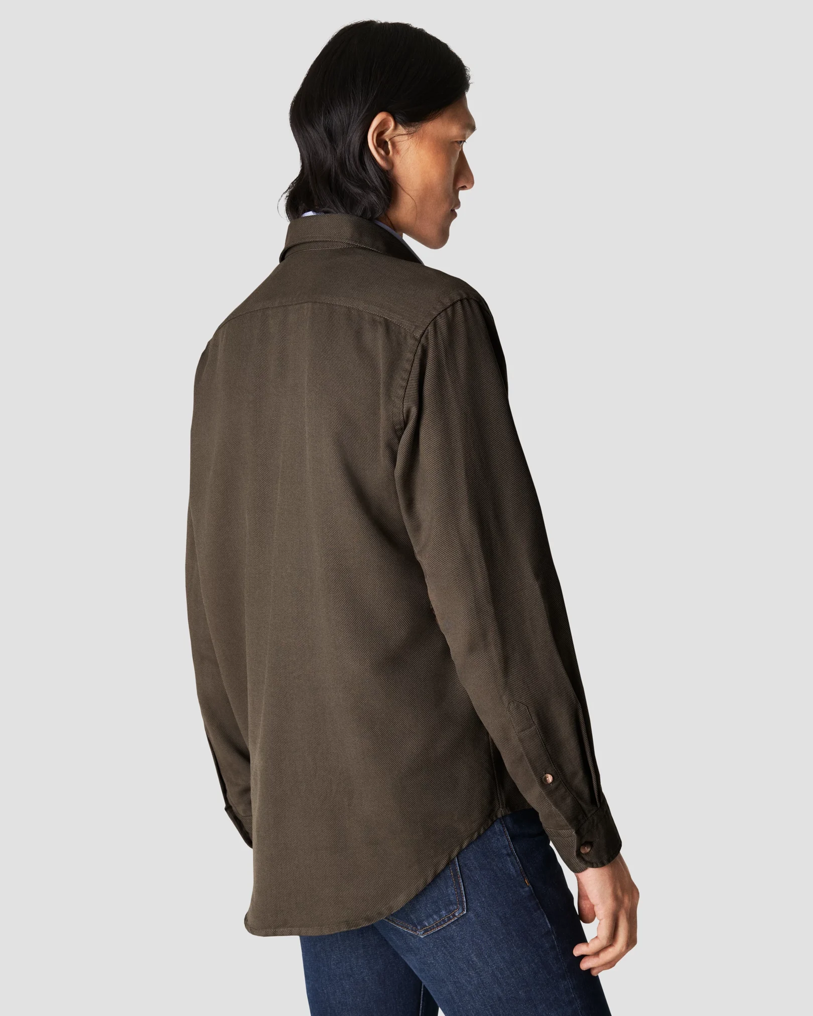 Eton - dark green heavy dobby