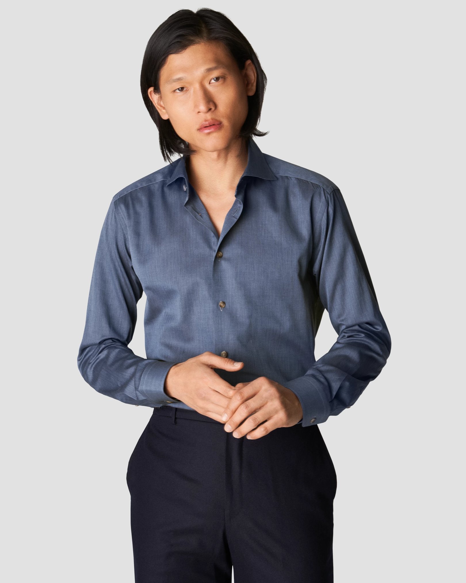 Eton - mid blue flannel