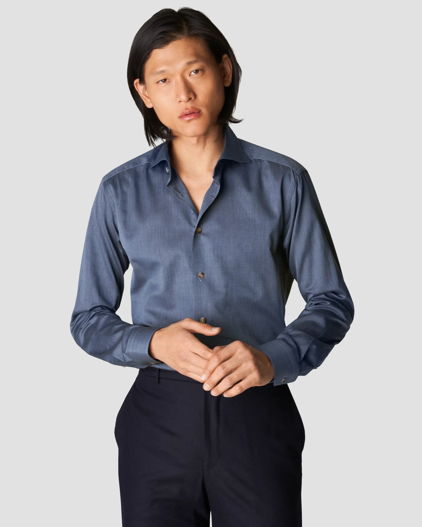 Eton - mid blue flannel