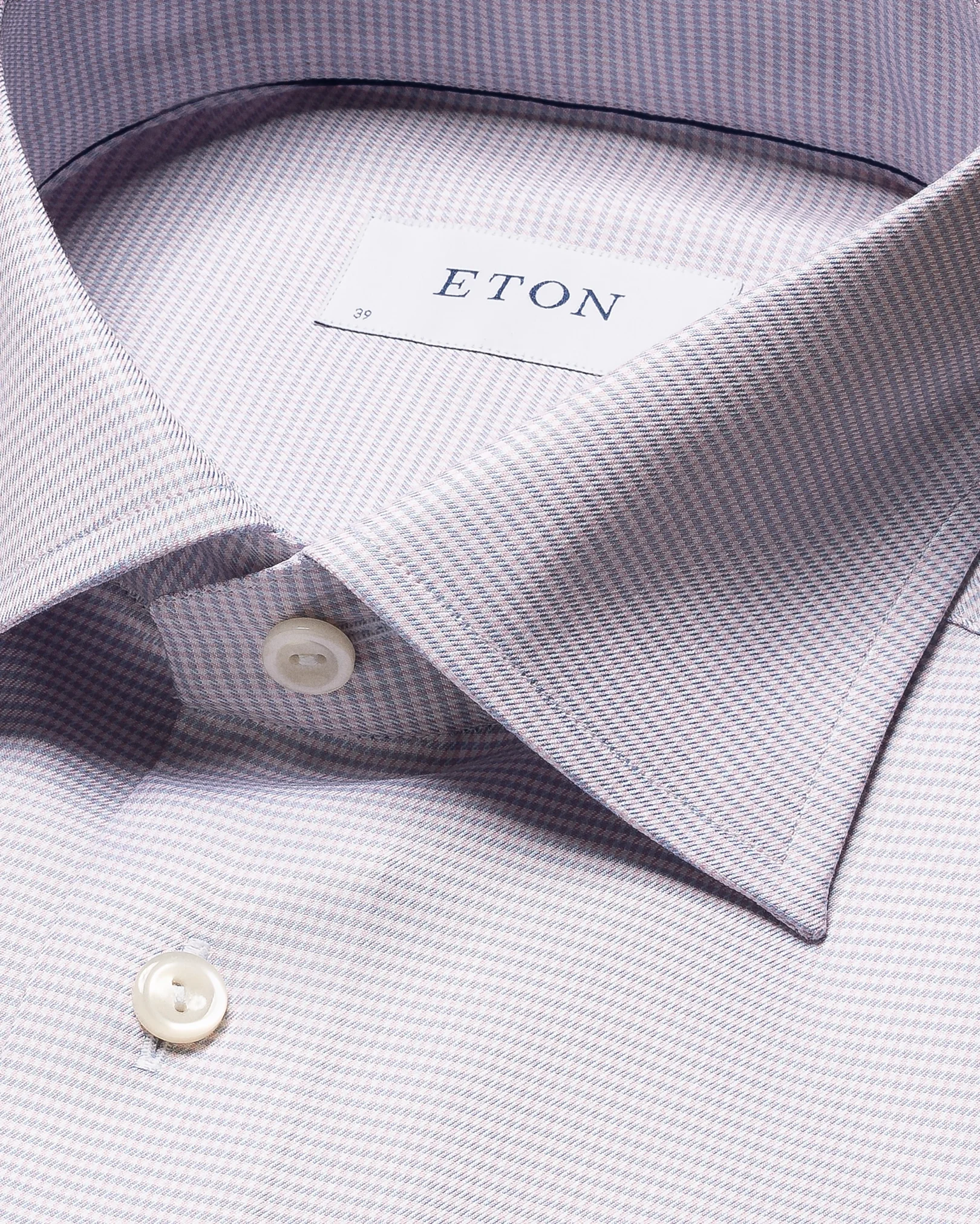 Eton - pink cotton lyocell shirt