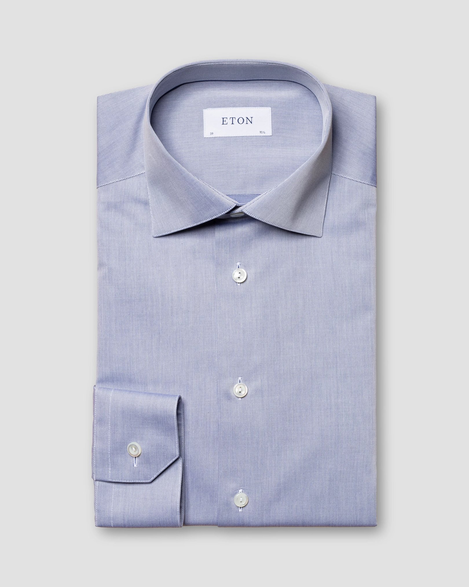 Eton - dark blue fine twill 1mm stich