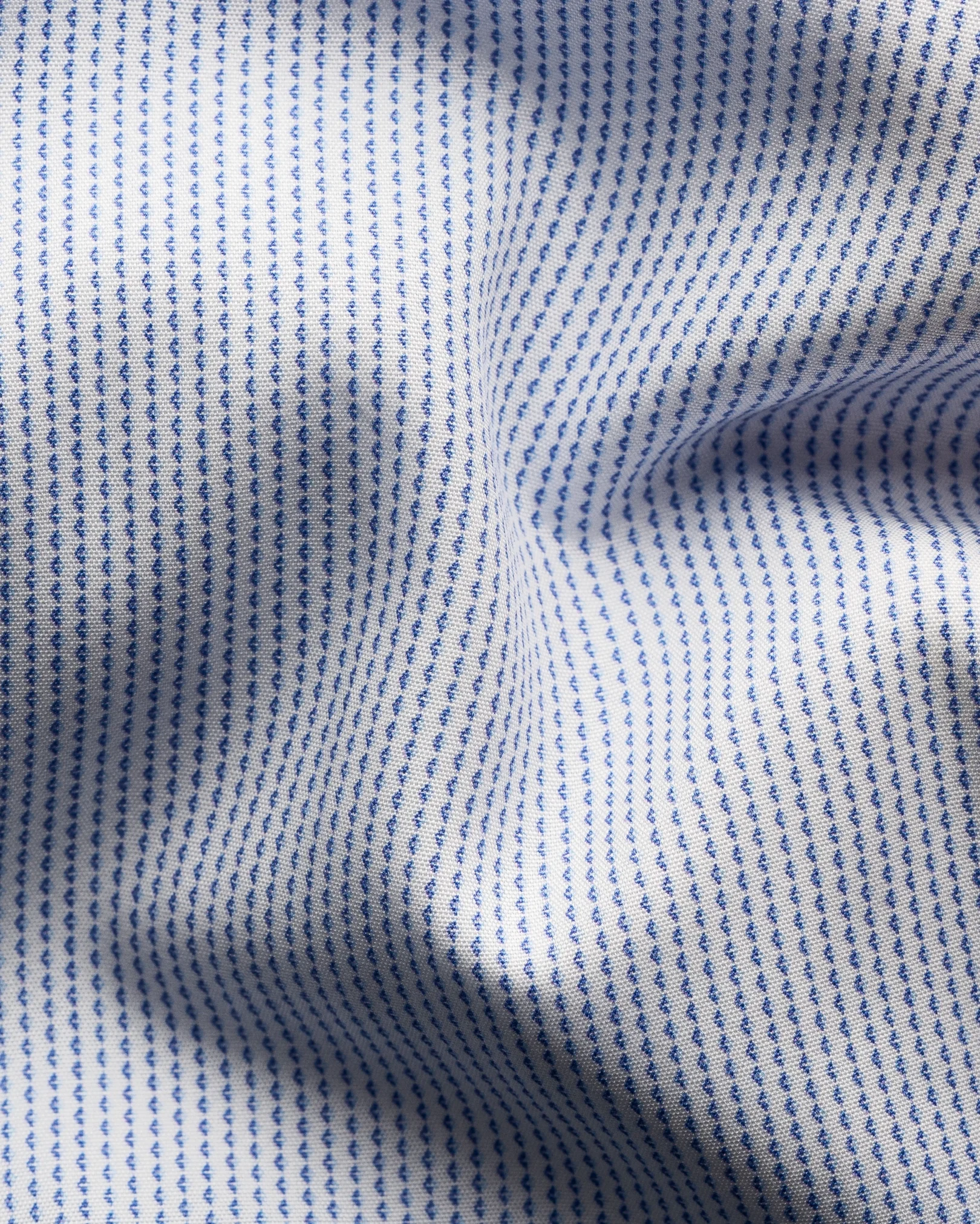 Eton - mid blue micro printed poplin