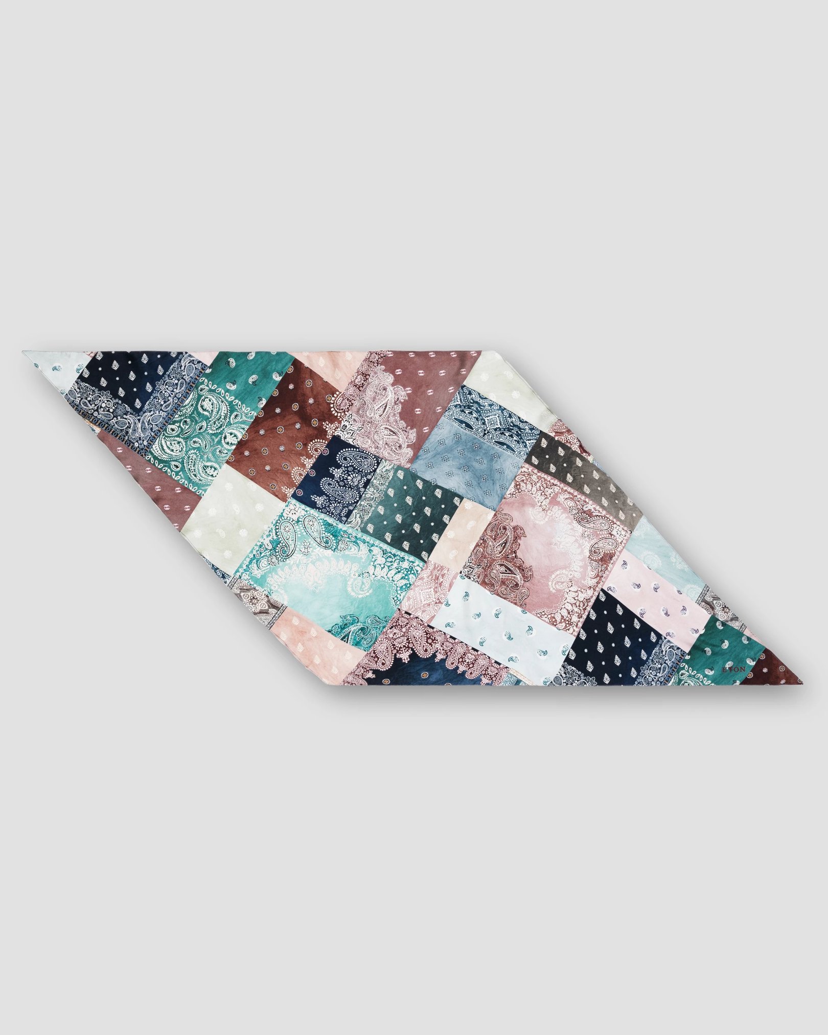 Eton - red patchwork scarf
