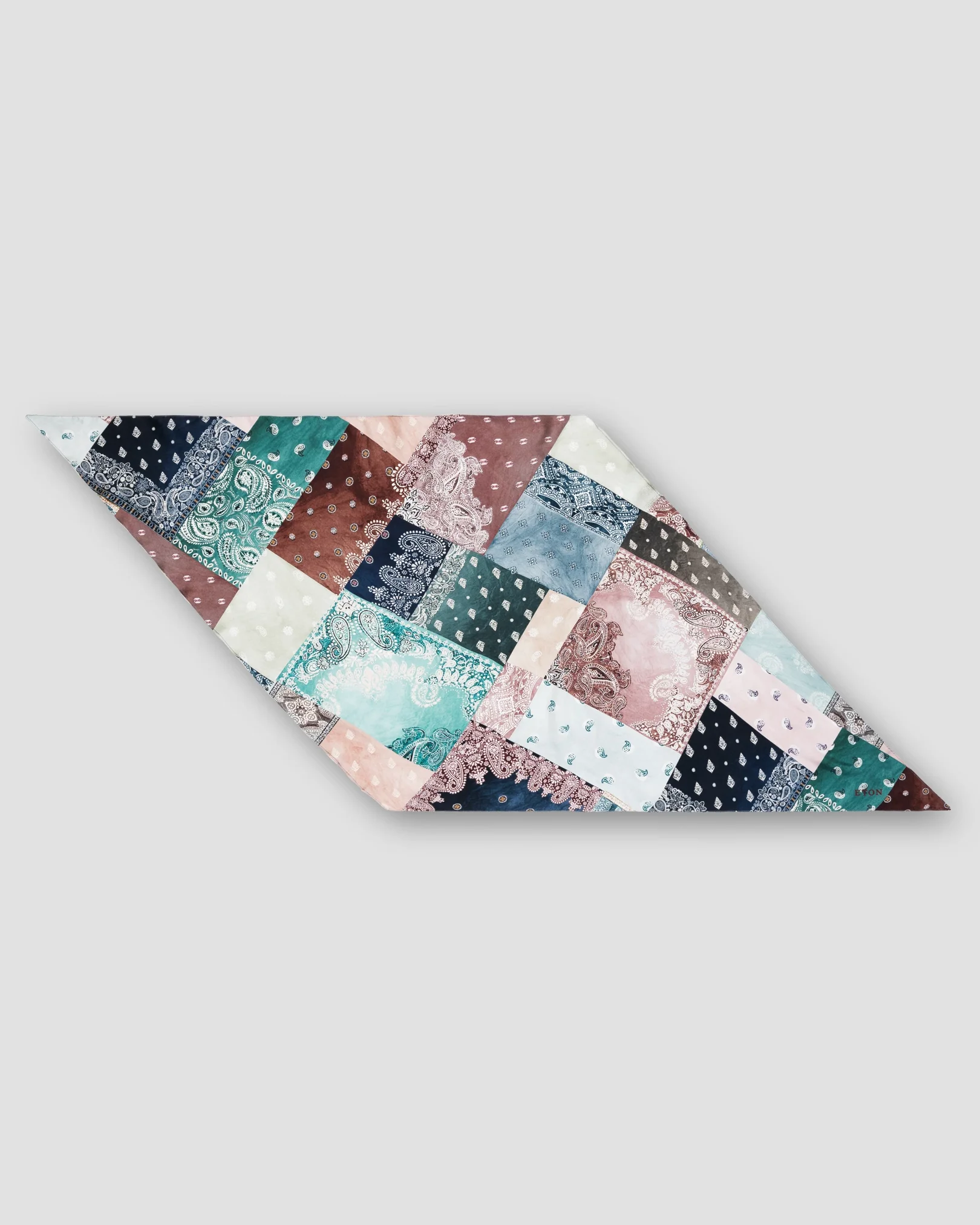 Eton - red patchwork scarf