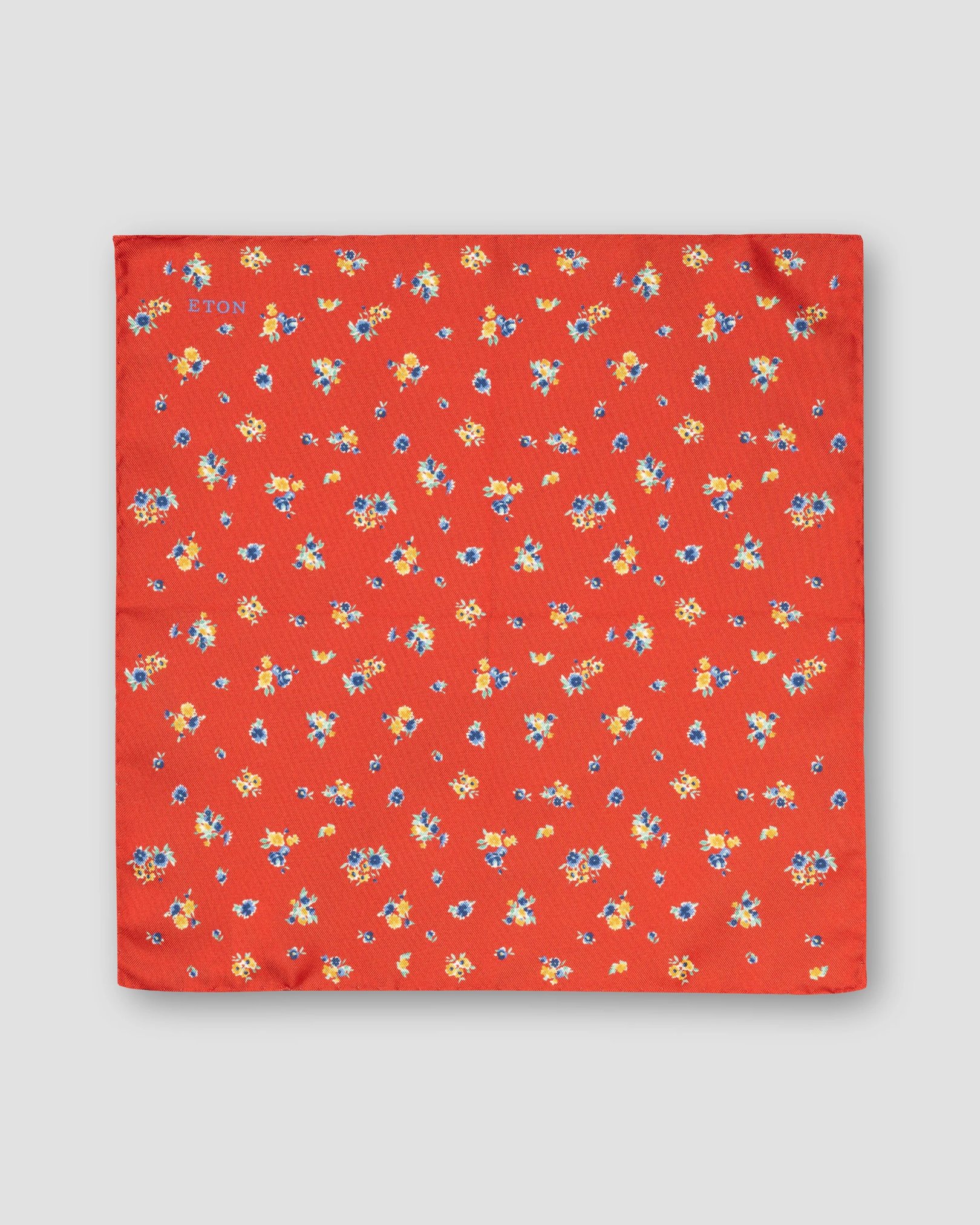 Eton - dark red floral pqs