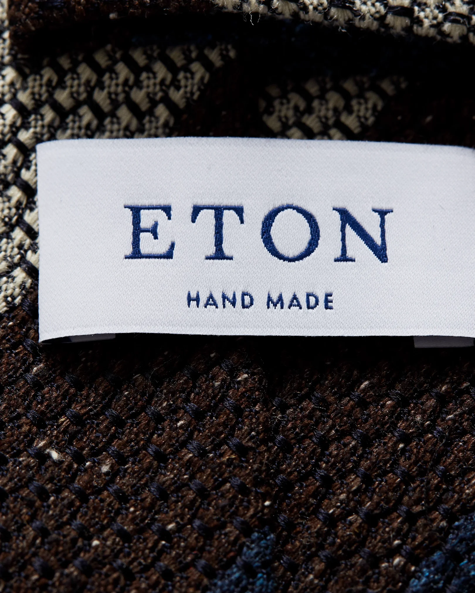 Eton - brown striped grenadine tie