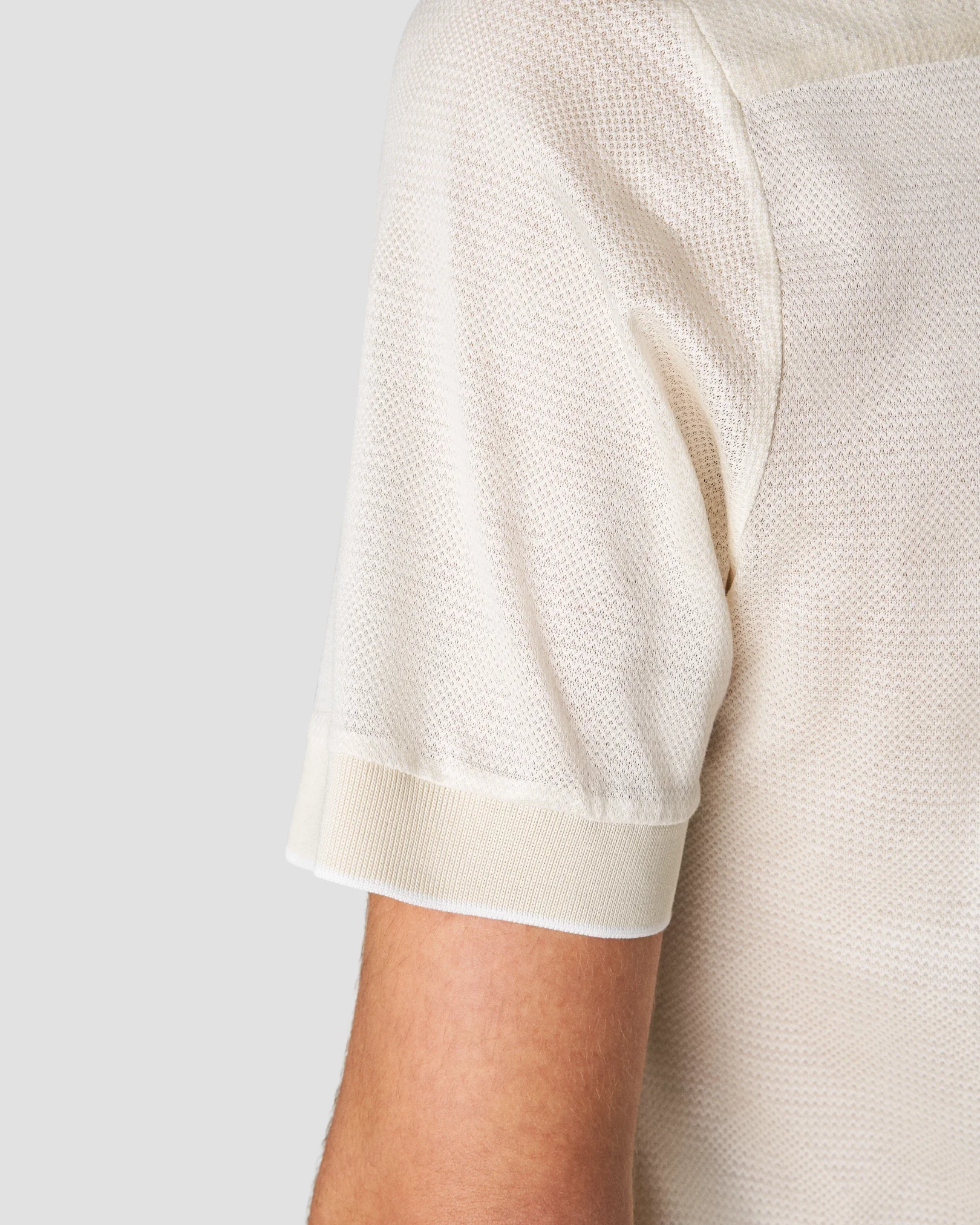 Eton - white knit jacquard