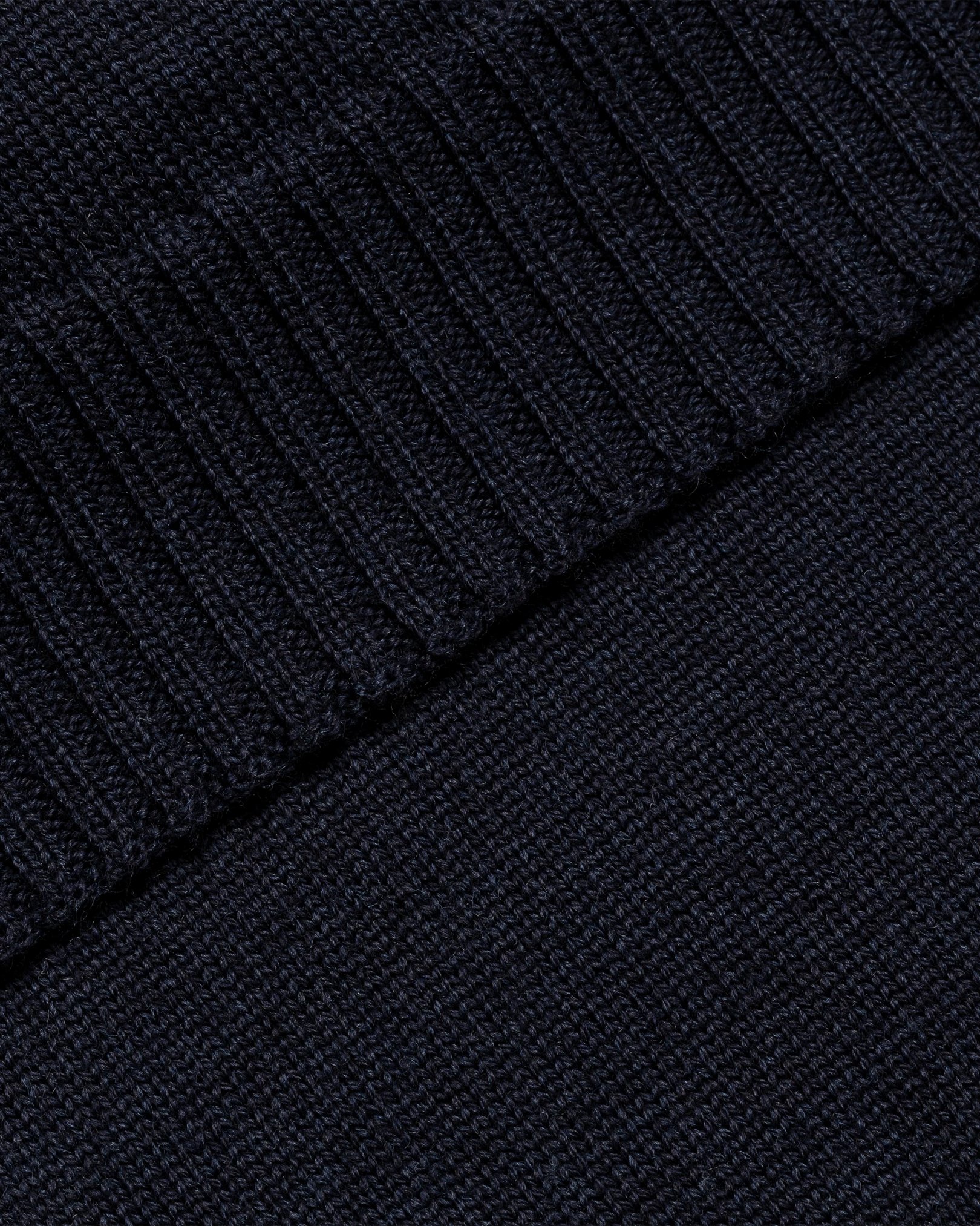 Eton - navy blue turtleneck dickey