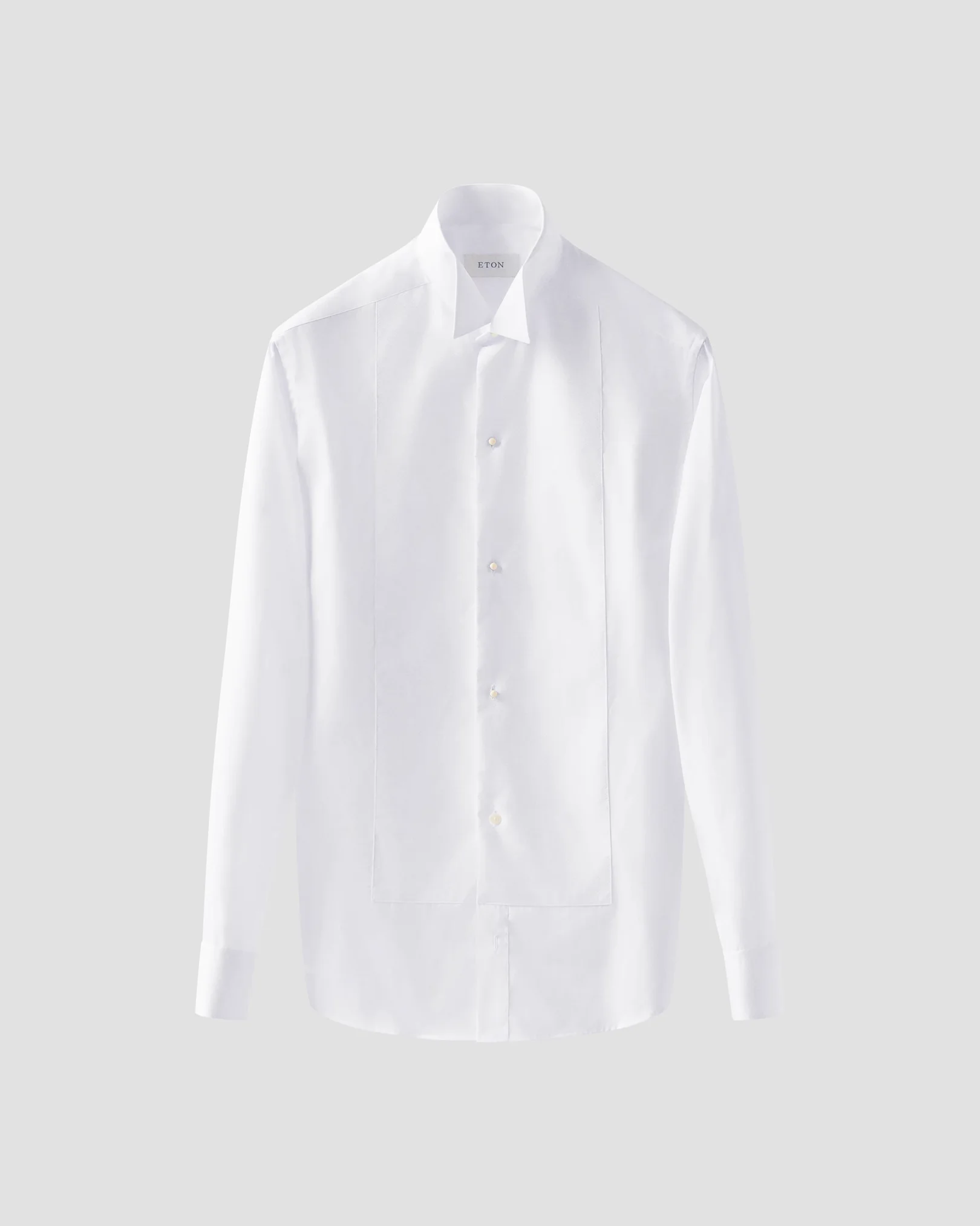 Eton - White Piqué White Tie Shirt