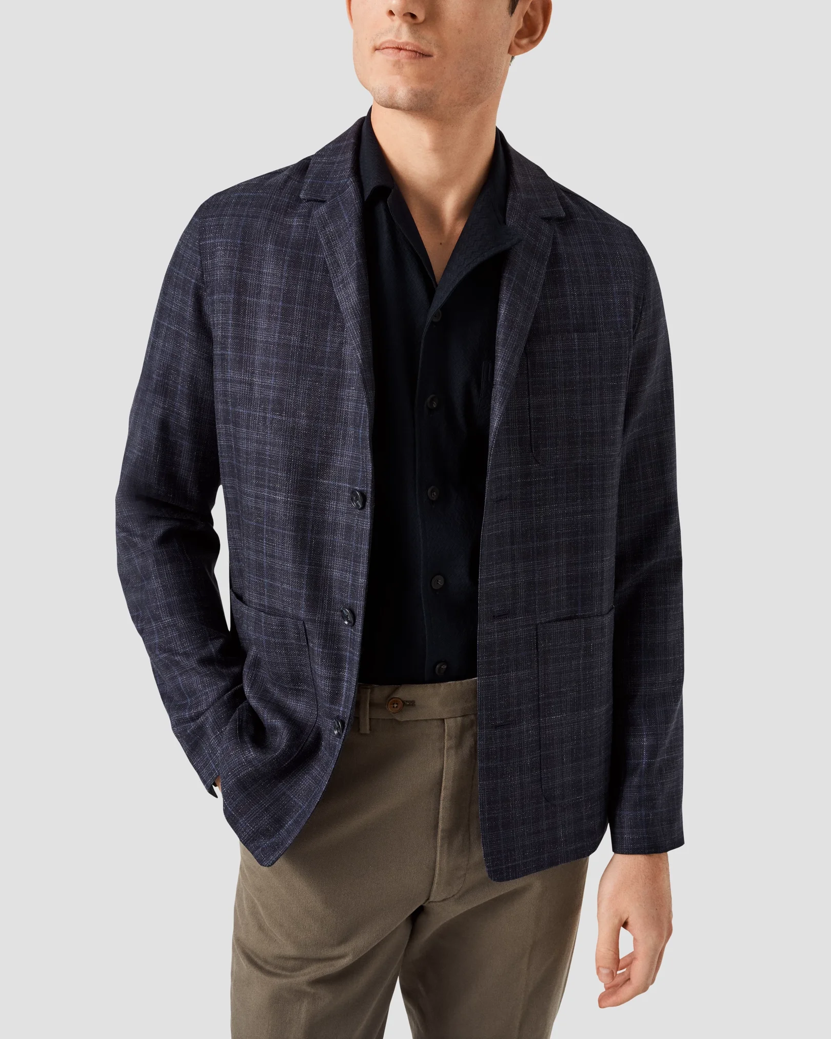 Eton - navy blue knitted