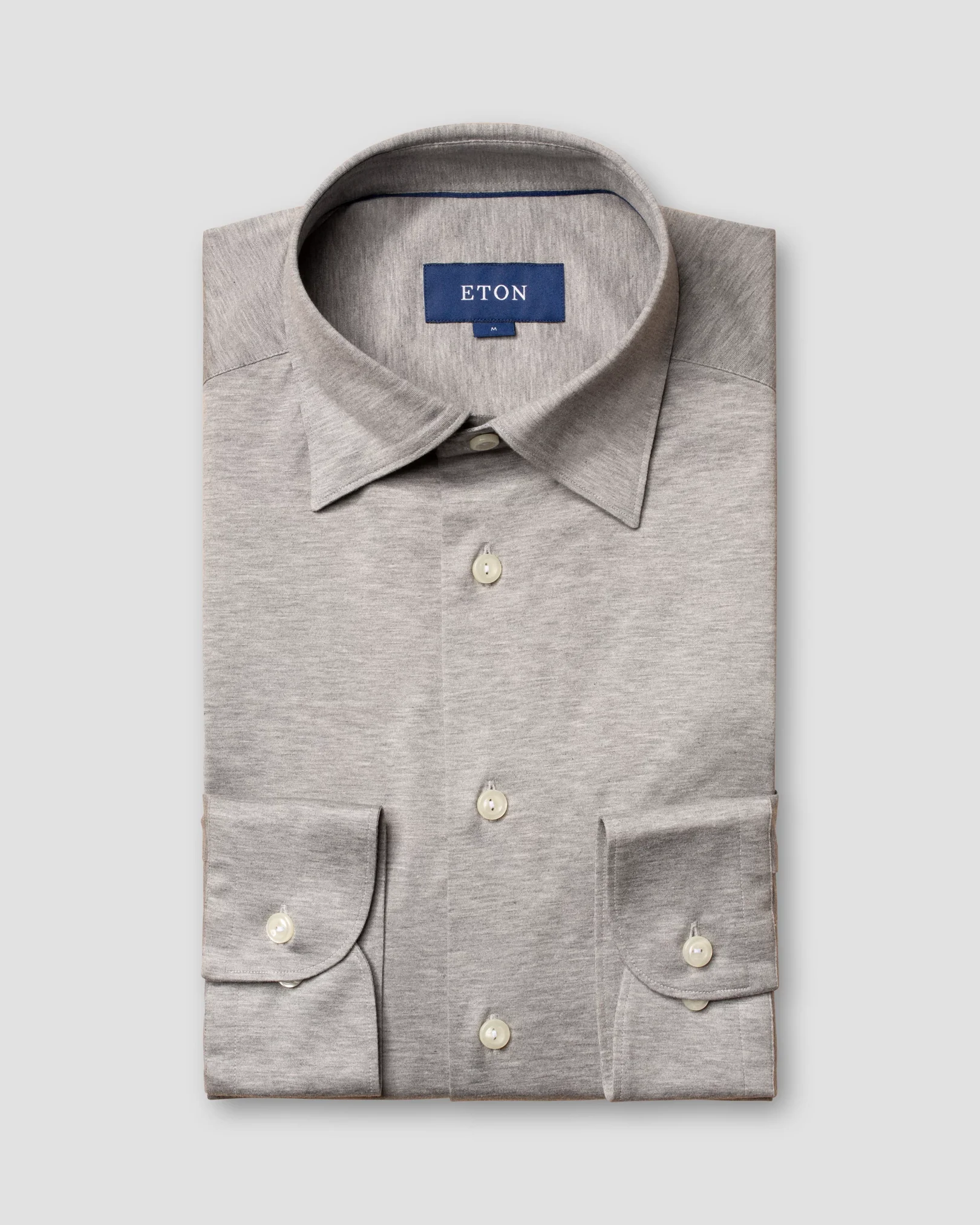 Eton - light grey jersey shirt