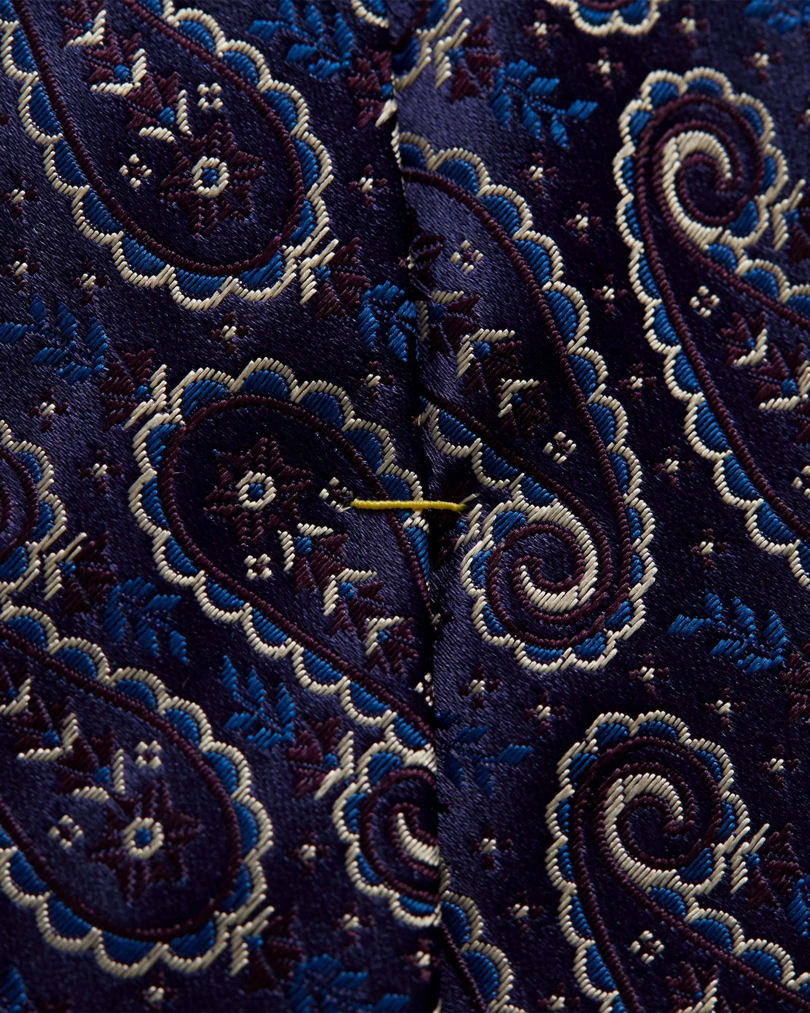 Eton - navy paisley print