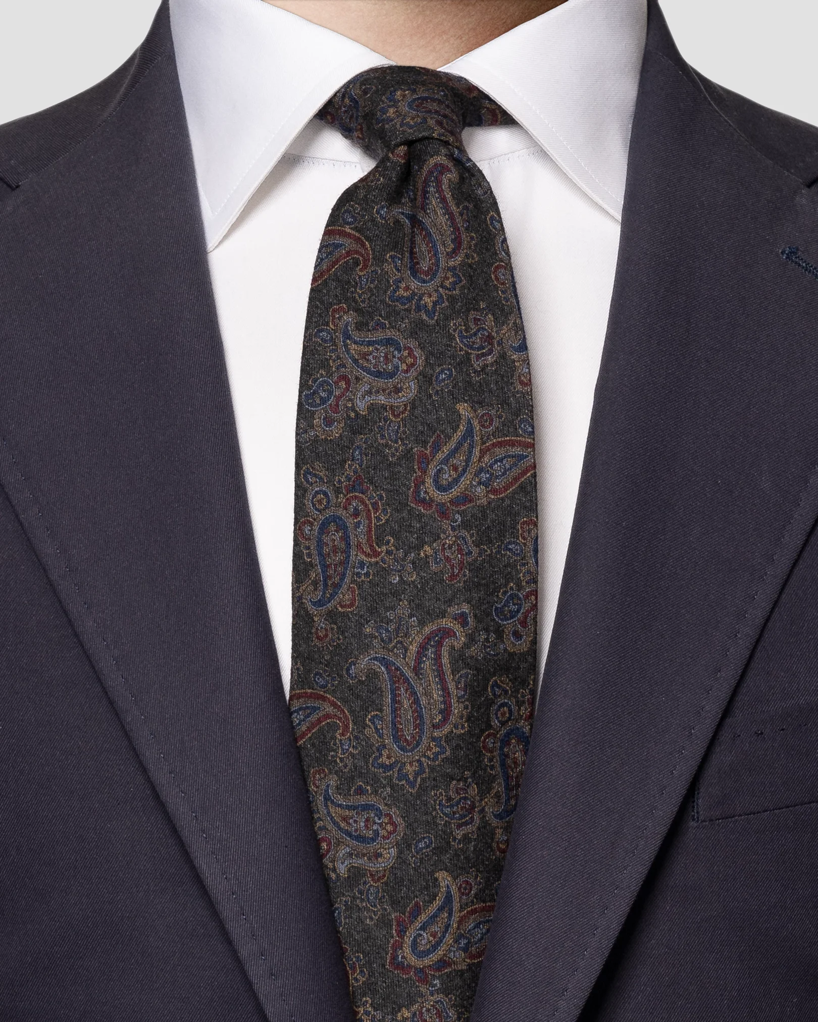 Eton - dark grey wooltie