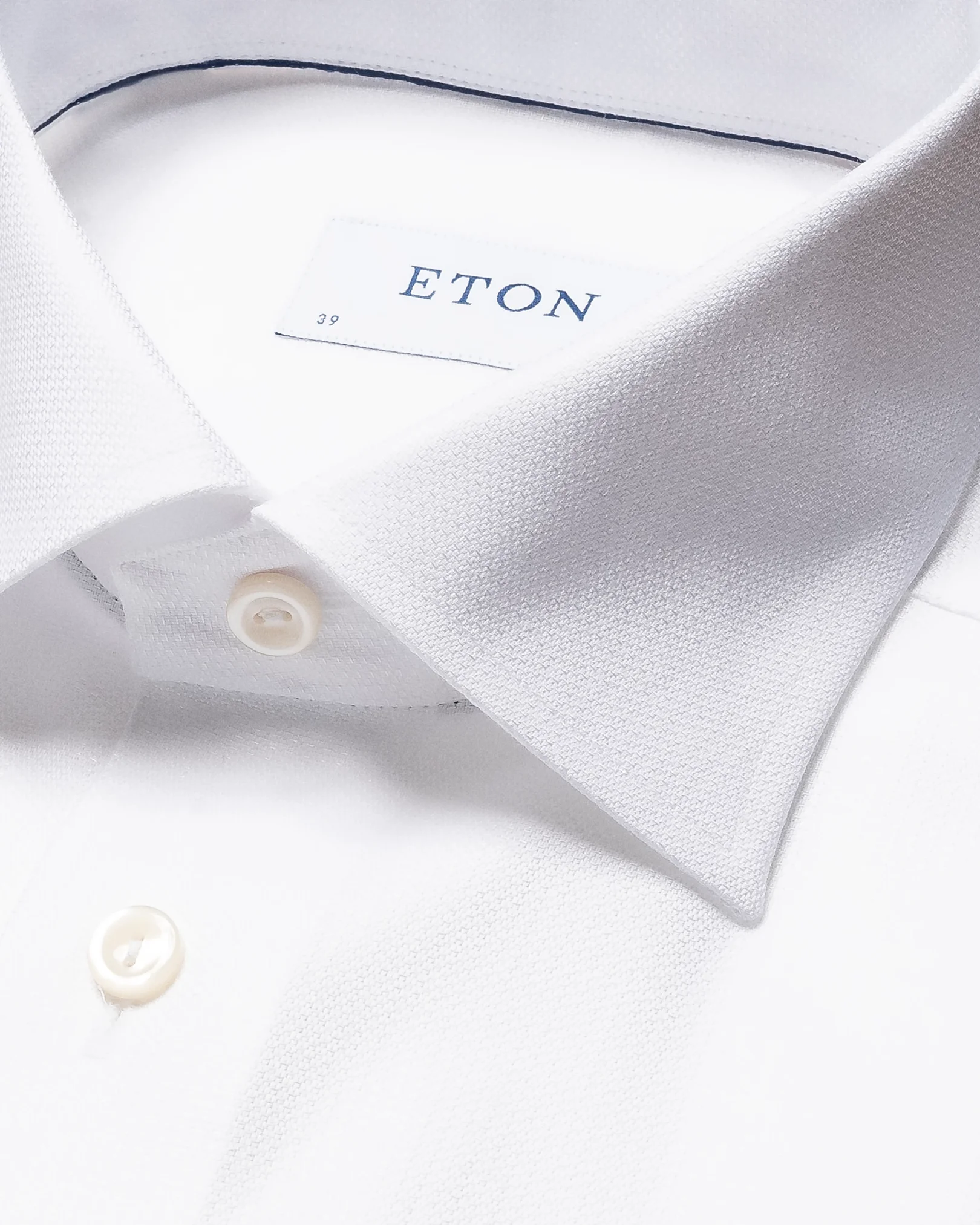 Eton - solid white cotton lyocel