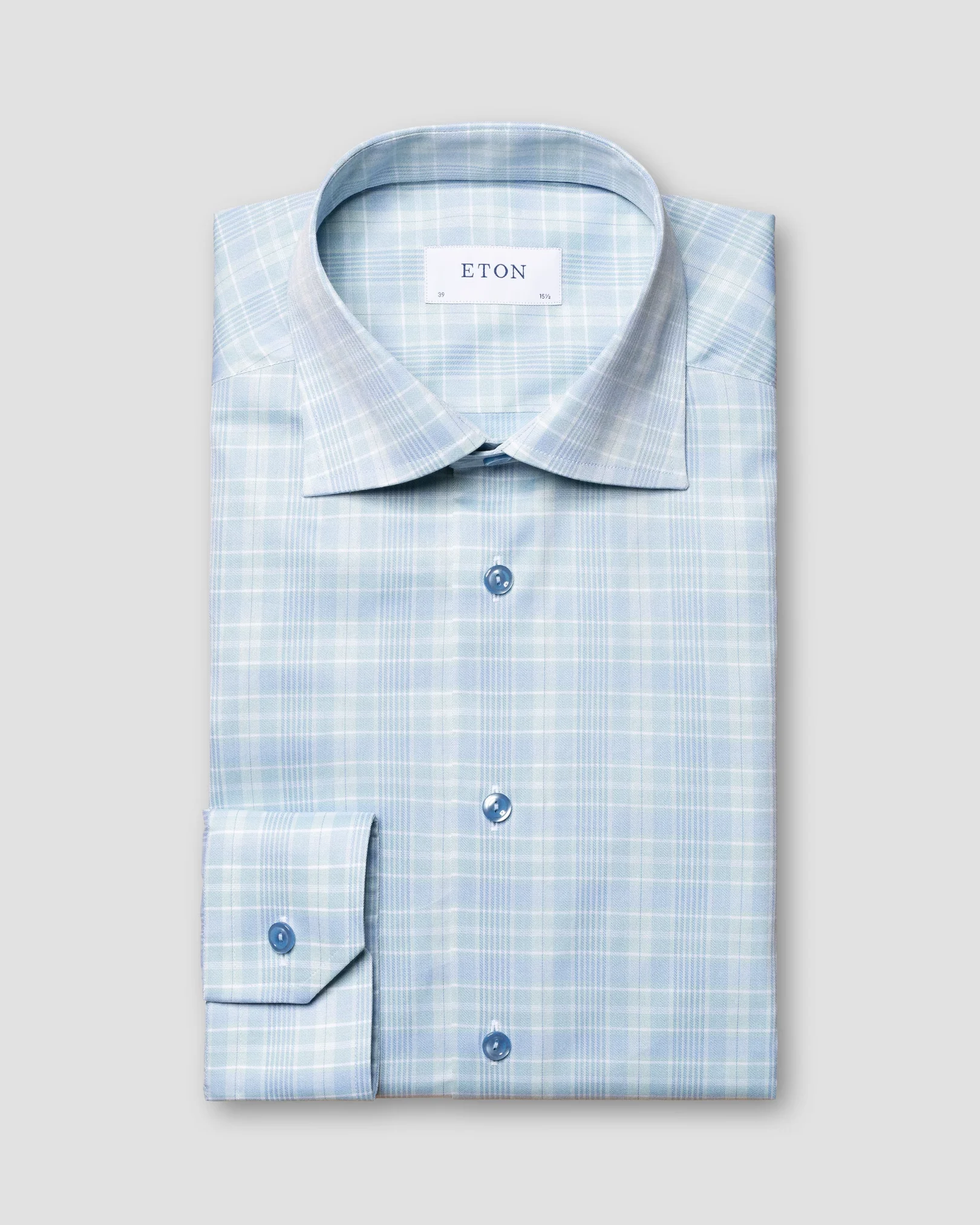 Eton - light green signature twill cut away single contemporary
