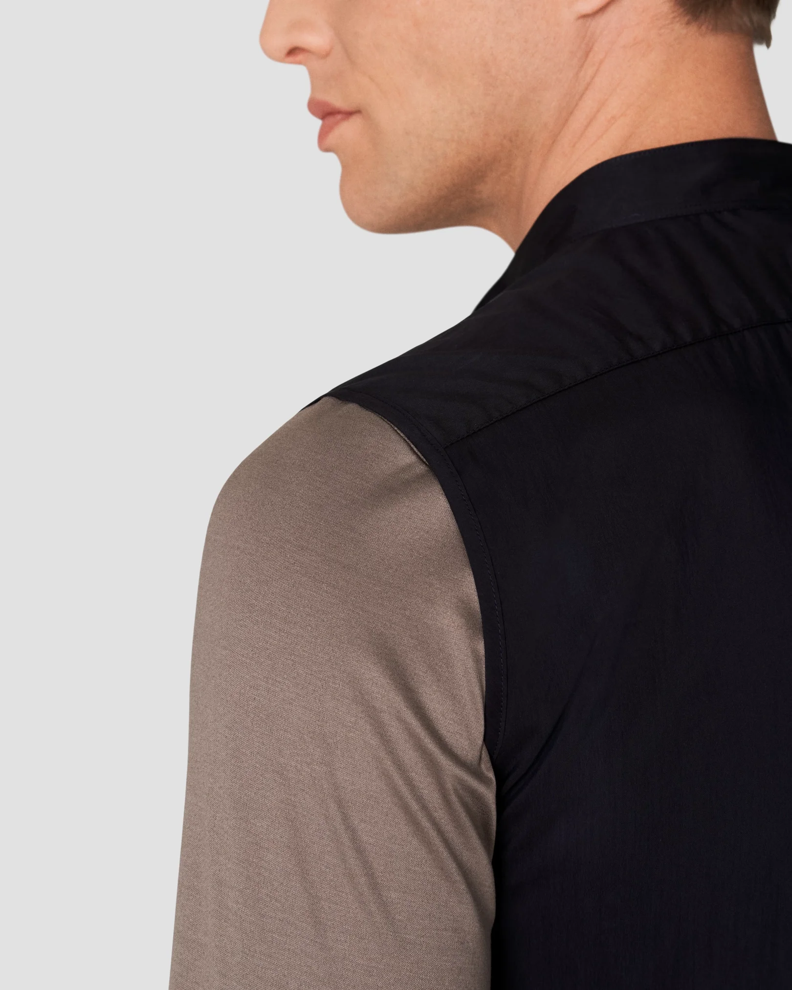 Eton - navy blue cotton and nylon