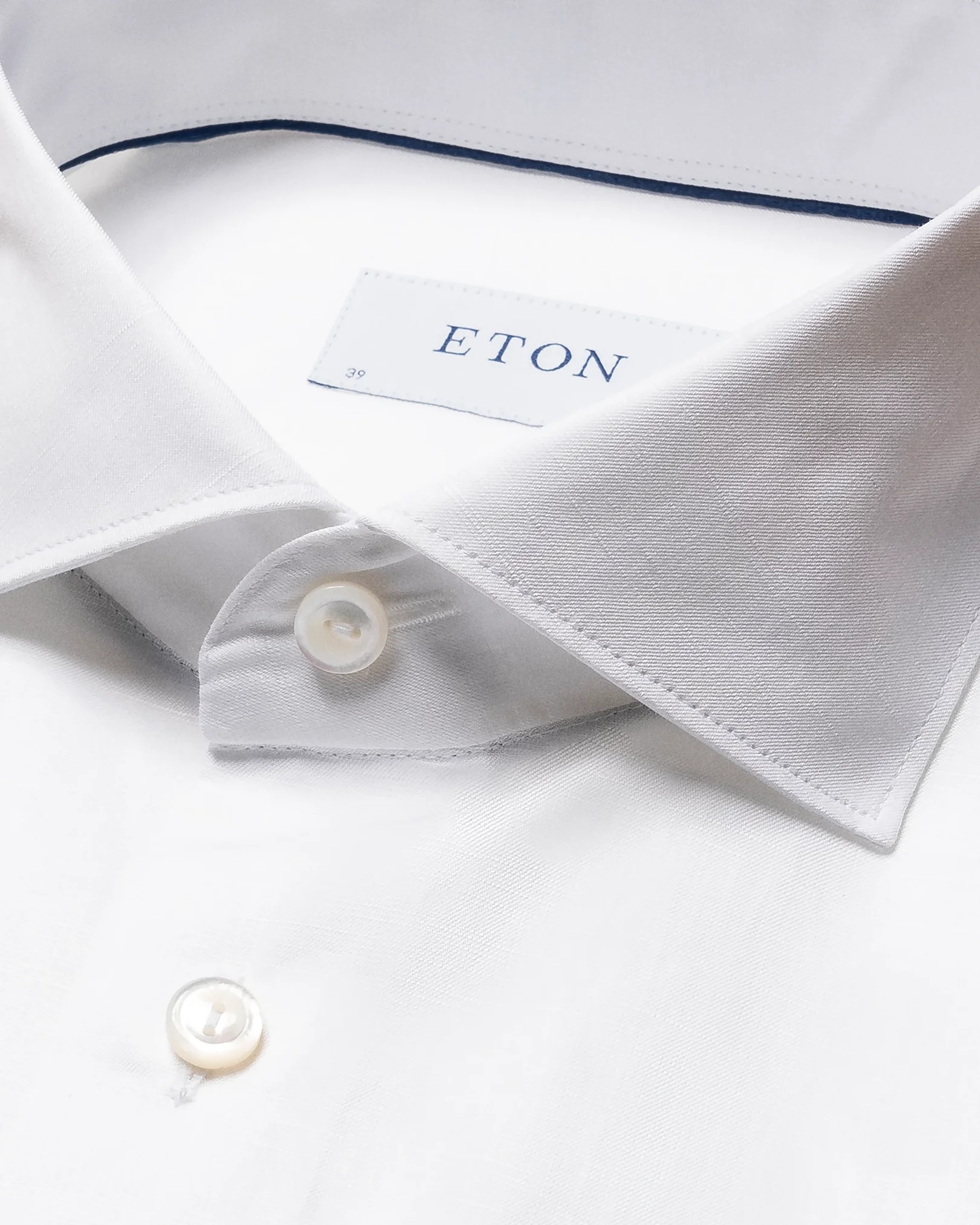 Eton - solid cotton linen shirt
