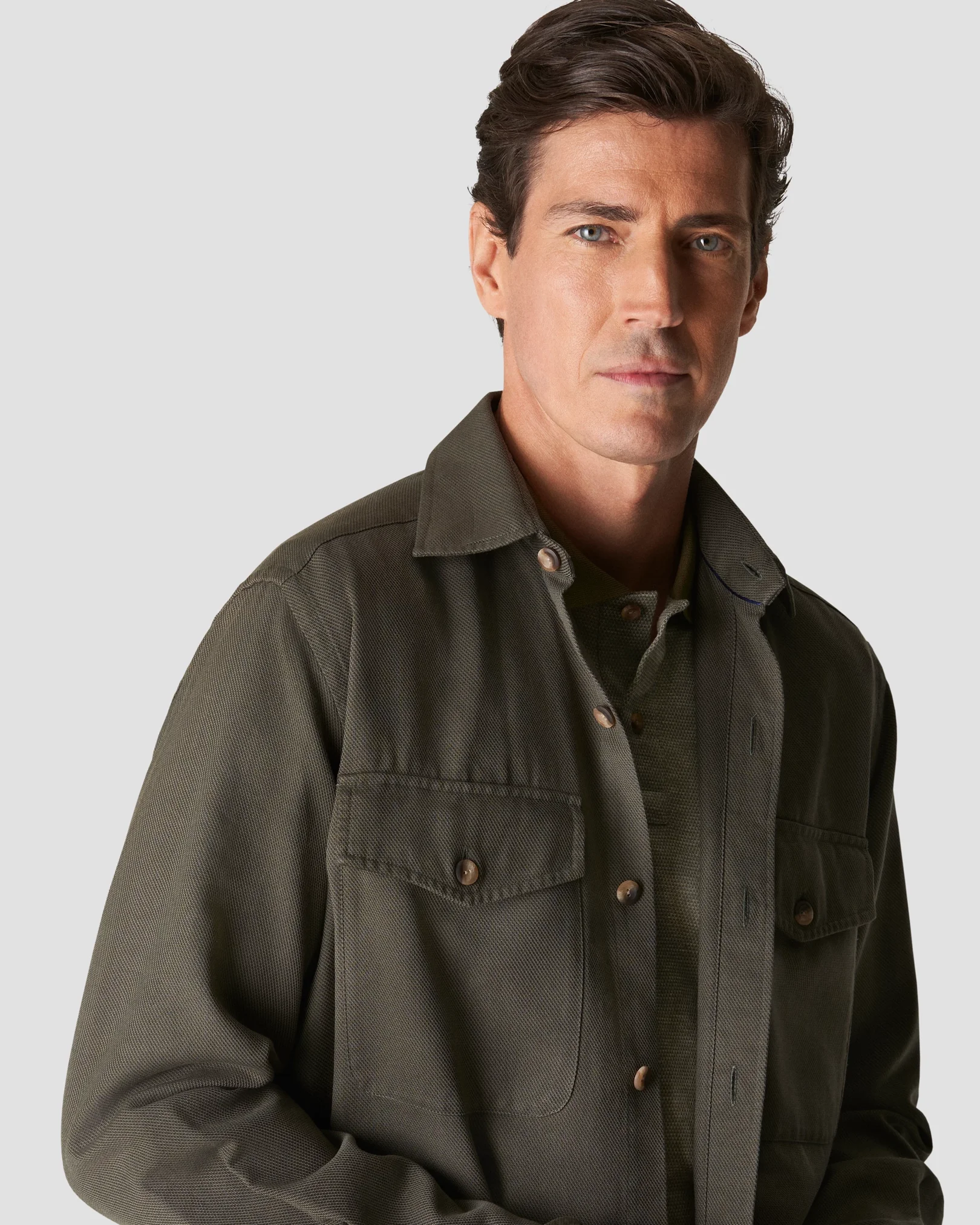Eton - light green knit jaquard knitted