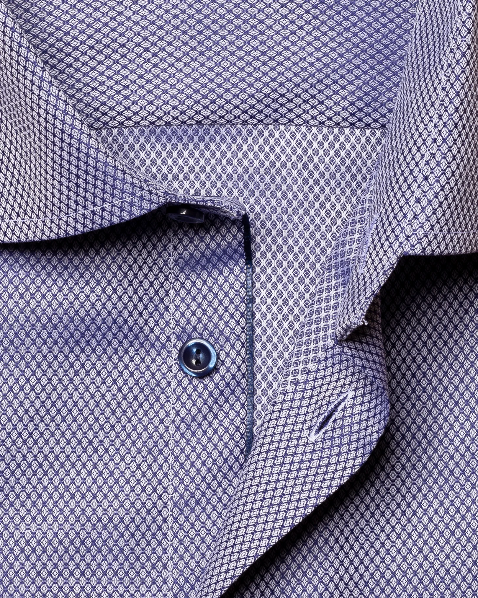 Eton - dark blue dobby shirt
