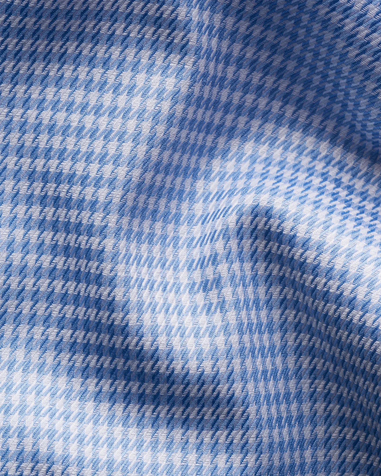 Eton - checked houndstooth signature twill