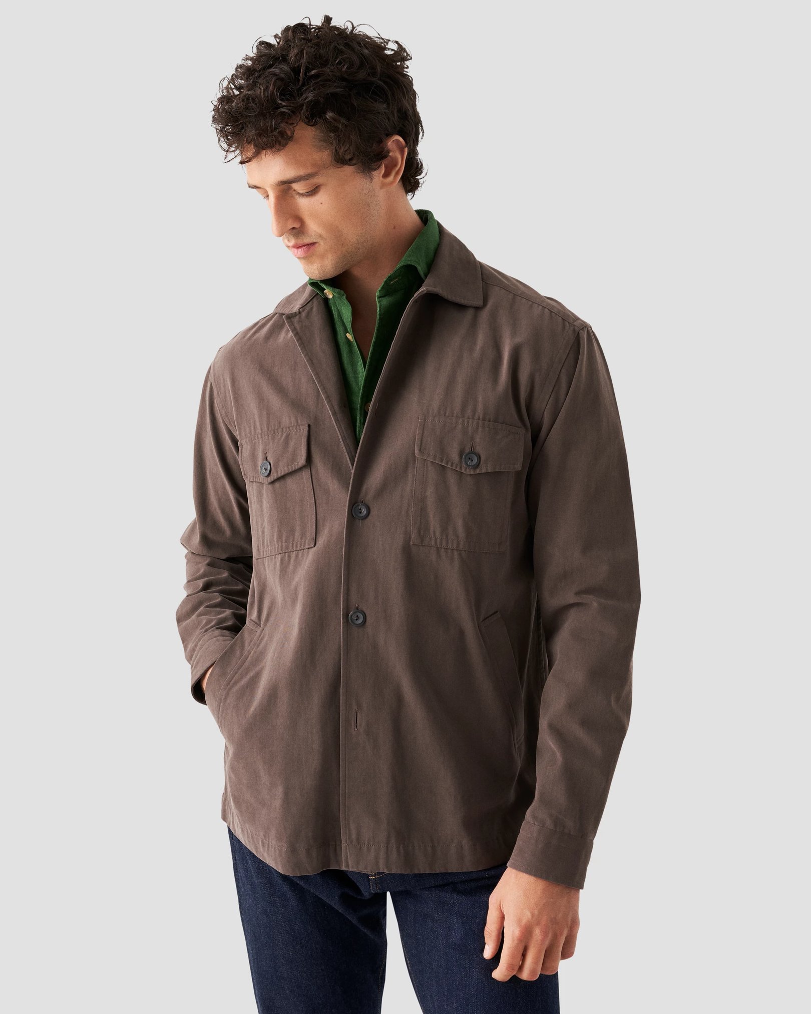 Eton - mid green corduroy